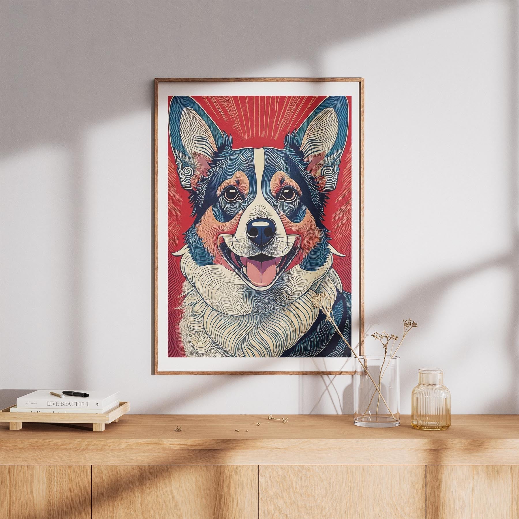 Corgi Hokusai Japanese Inspired Dog Series image 8