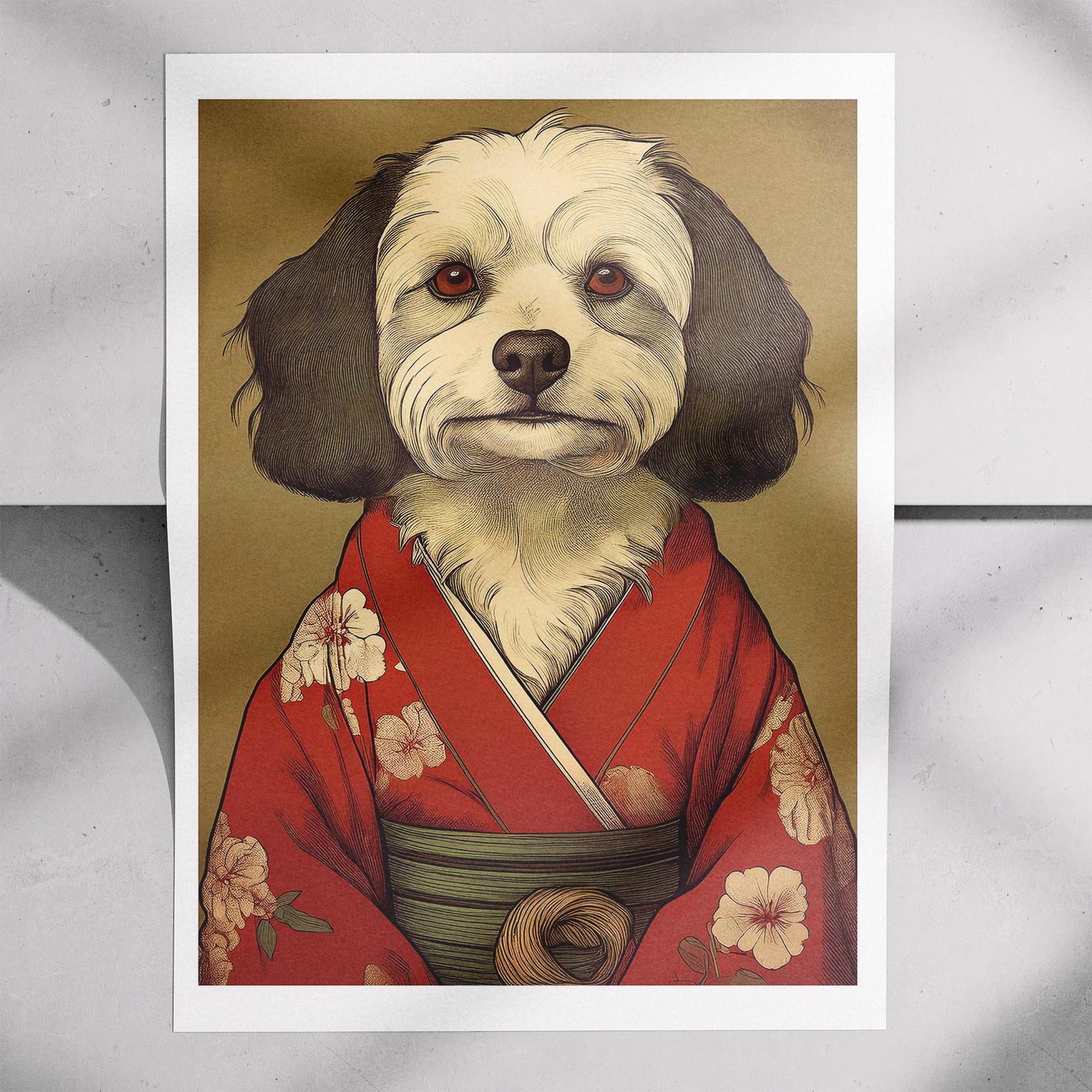 Coton de Tulear Japanse Kimono Dog Series image 7