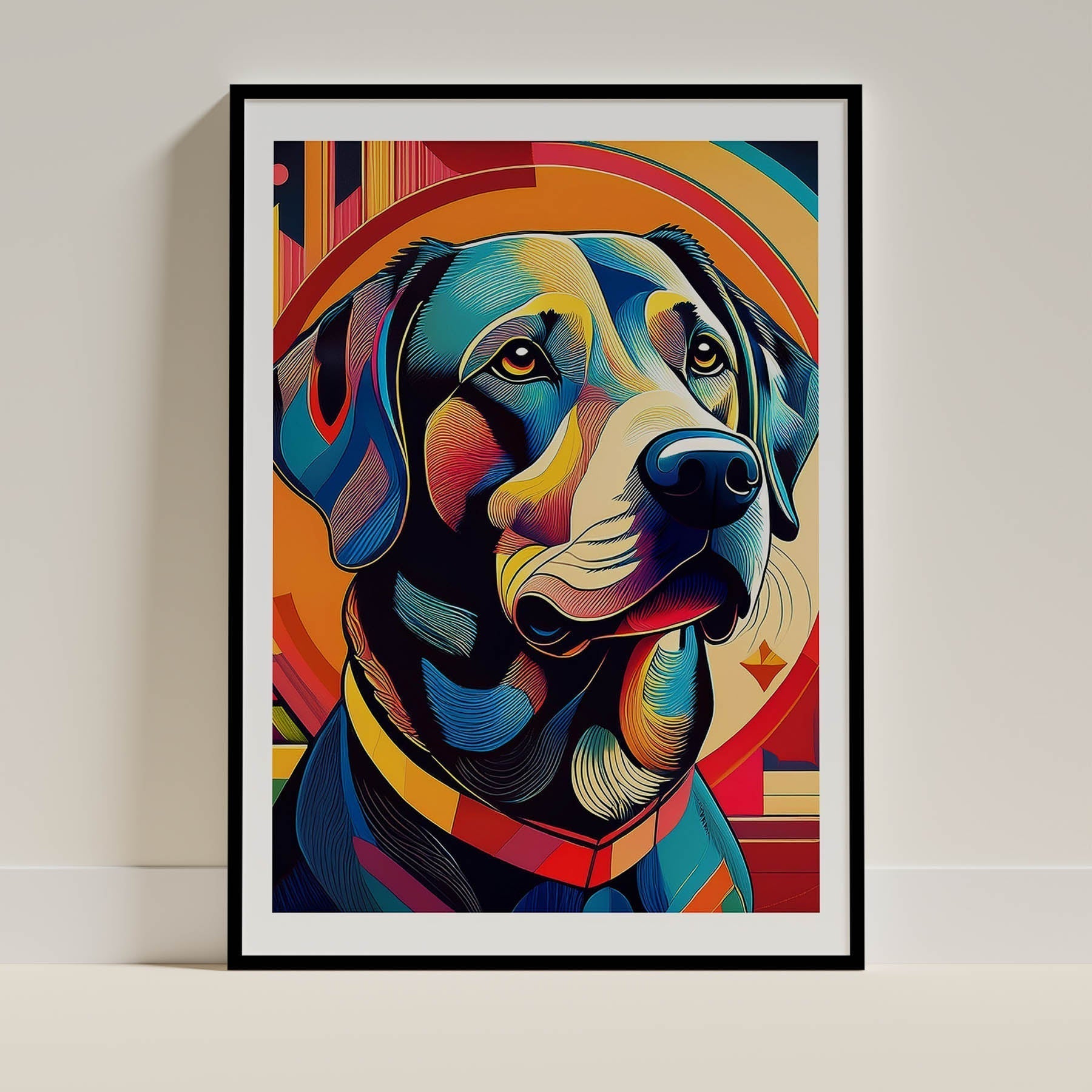 Labradore Retriever Dog Art Print Unframed | 2 Unique Designs | Wall Art Gift for Dog Lovers | Dogsy & Co