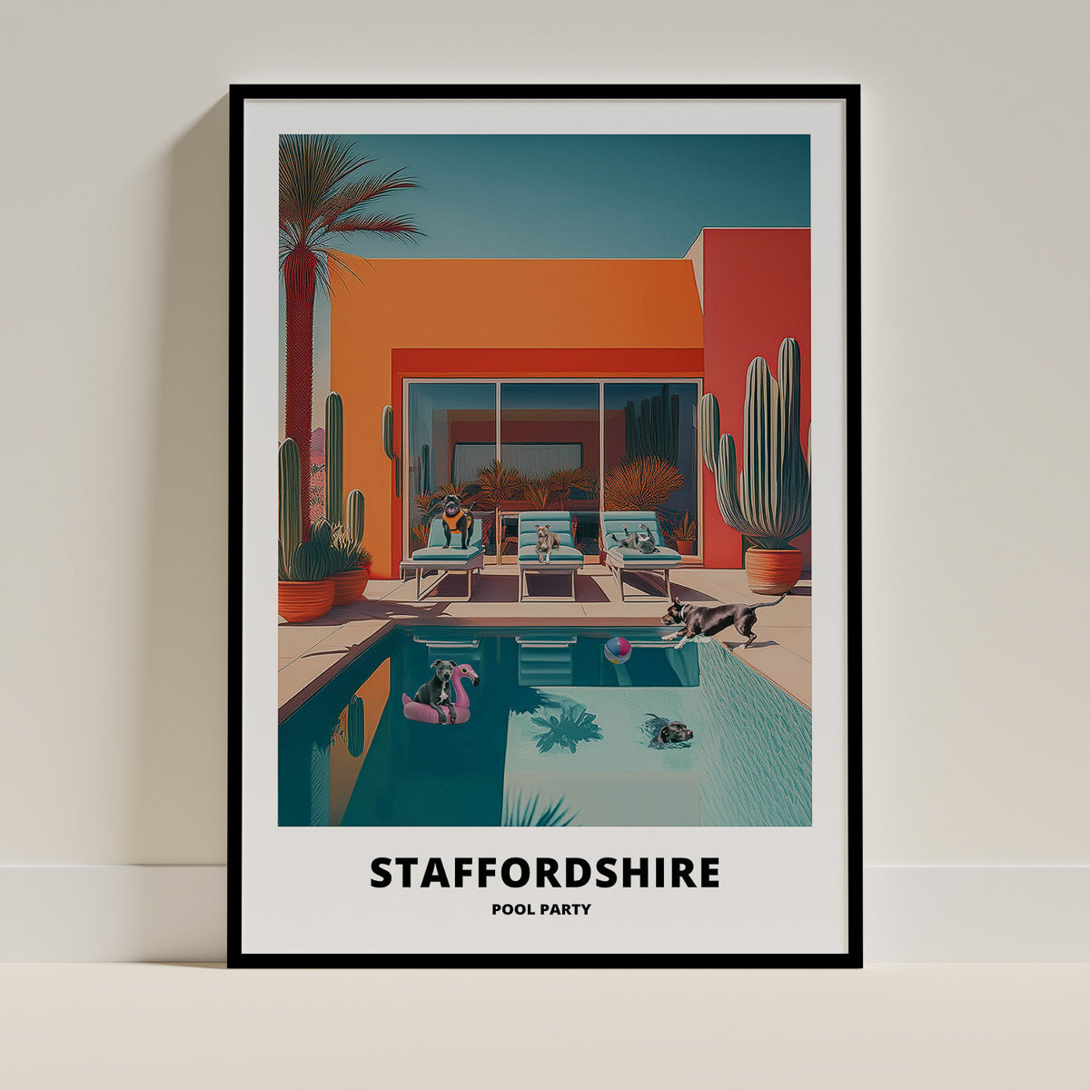 Staffordshire Bull Terrier Dog Art Print Unframed Vol 2 | 9 Unique Designs | Wall Art Gift for Dog Lovers - Image 9 | Dogs...