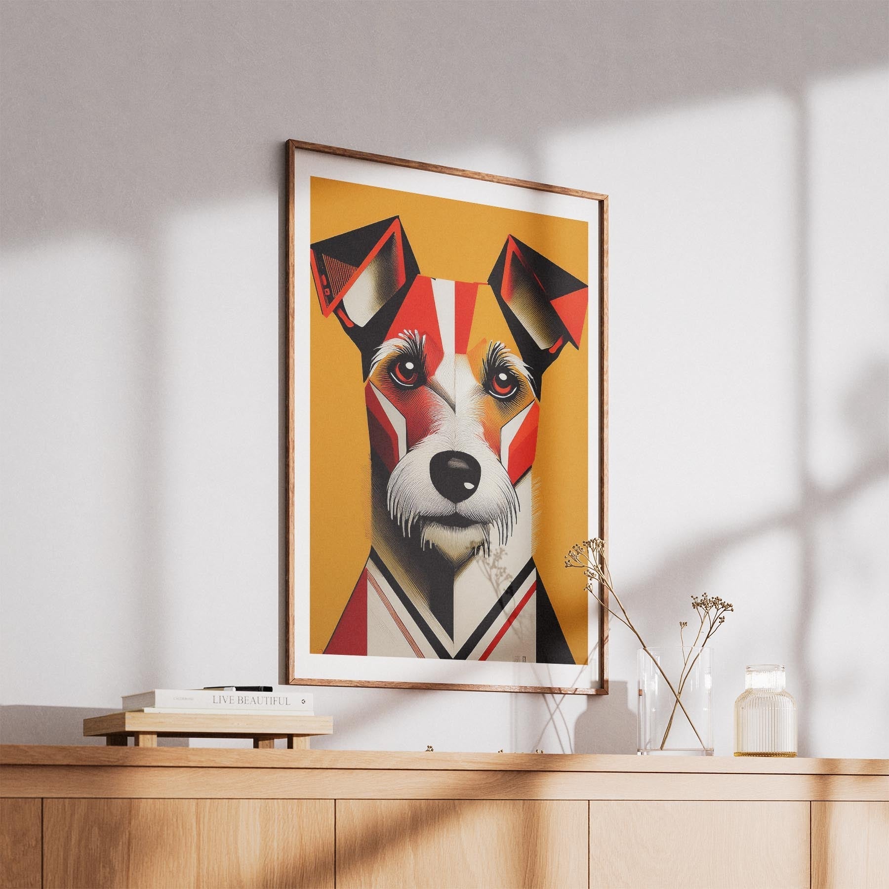 Fox Terrier Geometric Orange Series image 5