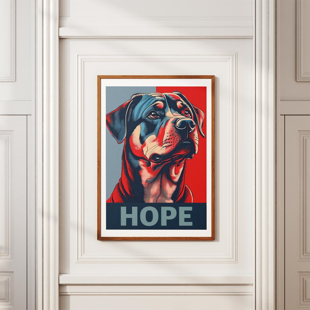 Rottweiler HOPE Series Inspired by the Obama Poster image 3