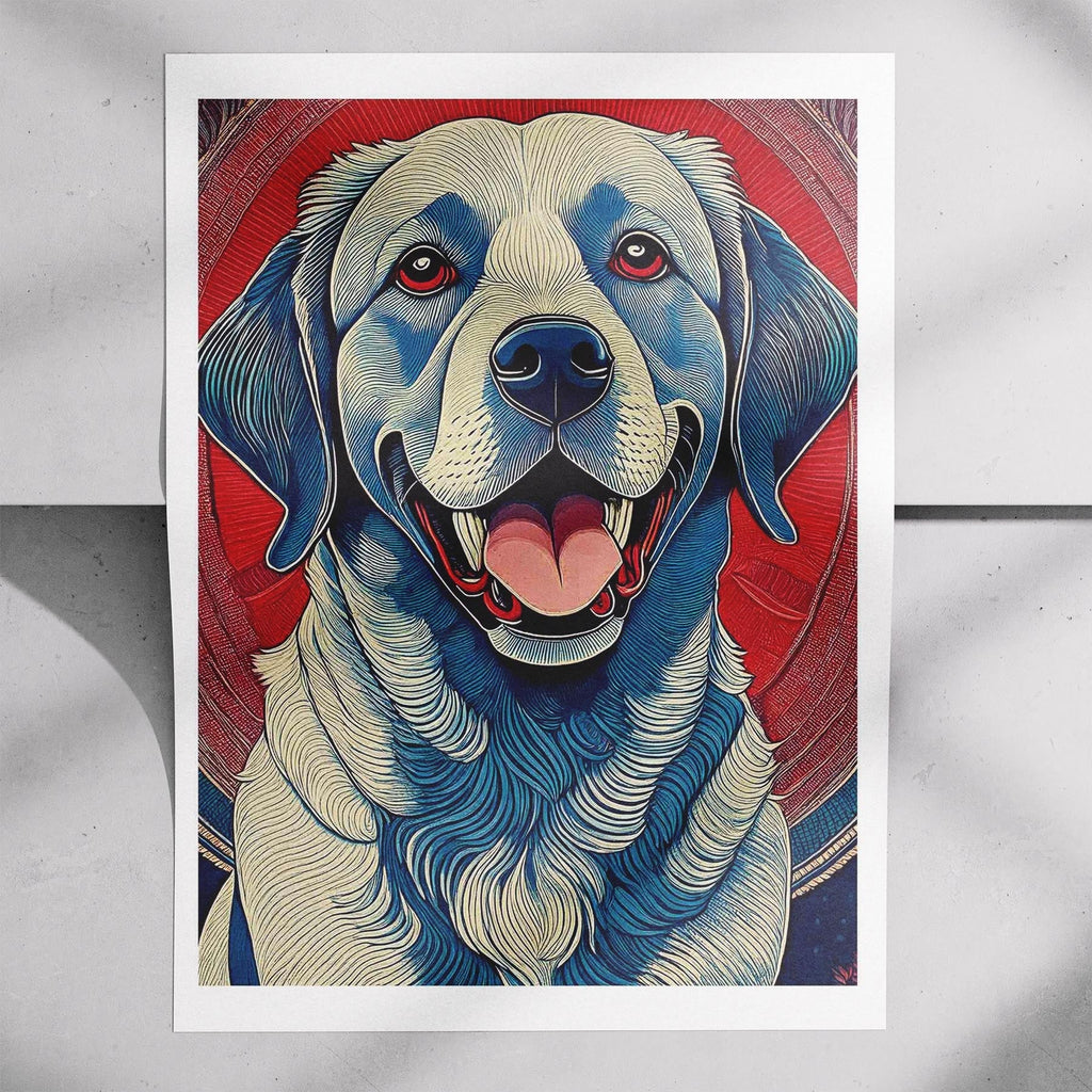 Labrador Retriever Hokusai Japanese Inspired Dog Series 4 image 7