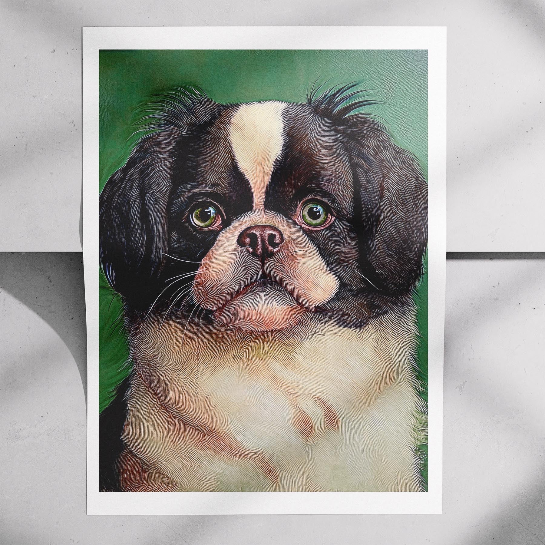 Japanese Chin Green Painted Series image 7