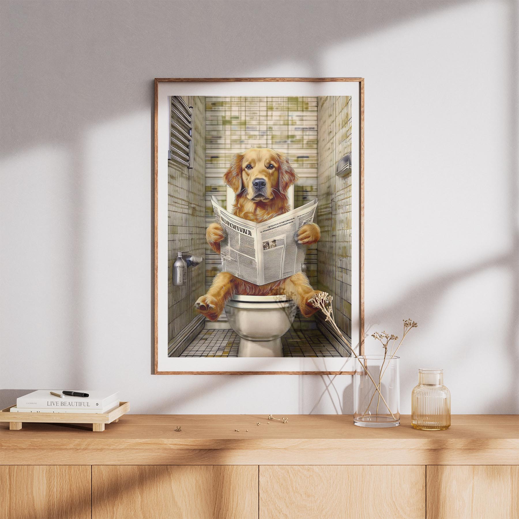 Golden Retriever Toilet Humour Dog Series 2 image 8