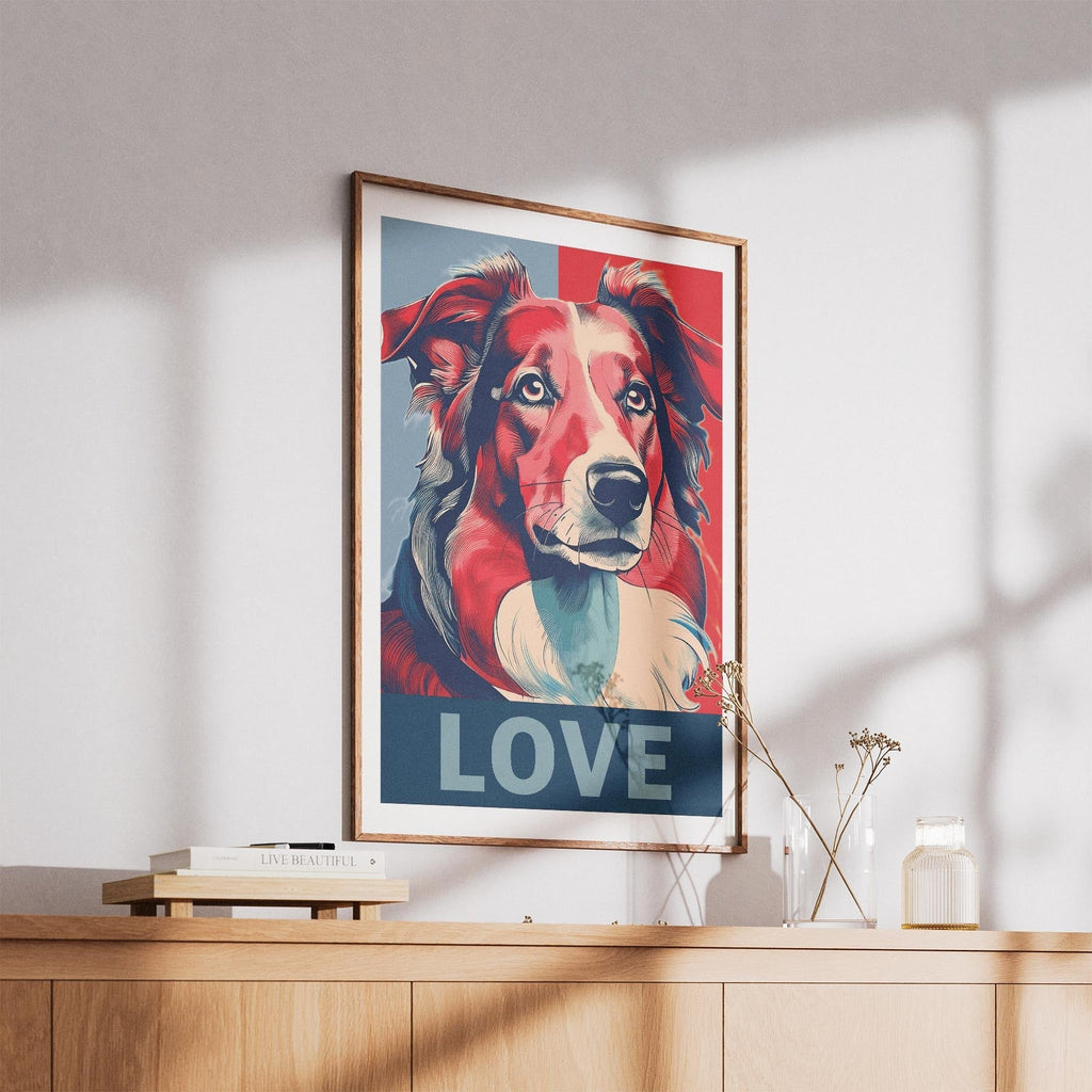 Rough Smooth Collie LOVE Series Inspired by the Obama Poster image 5