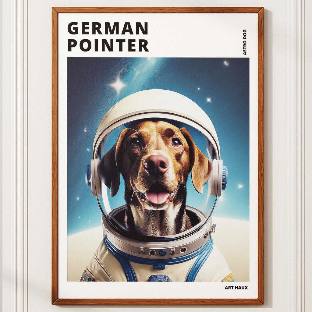 German Pointer Astronaut Dog Series with Text Astro Dog image 10
