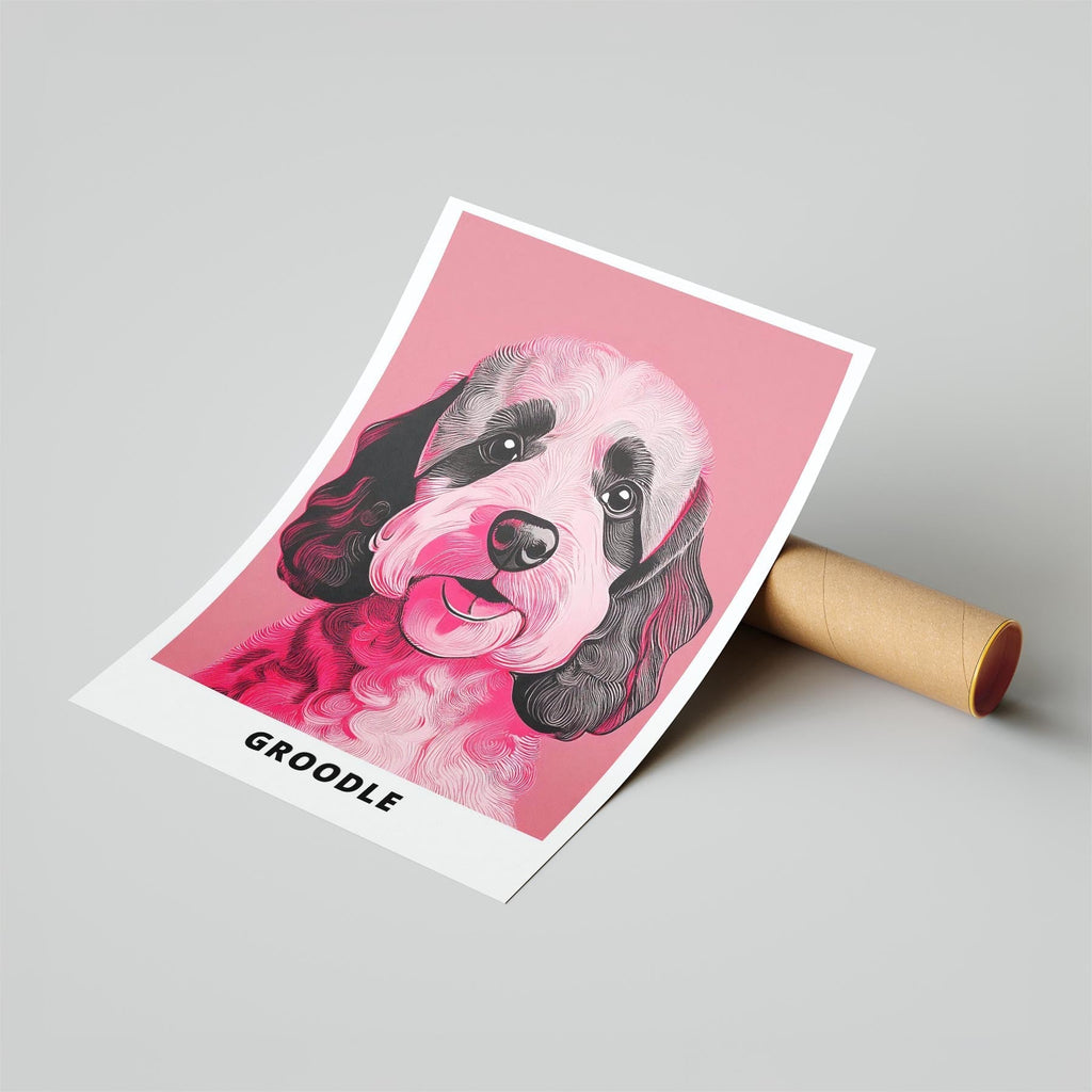 Groodle Pink and Black Dog Series 1 image 6