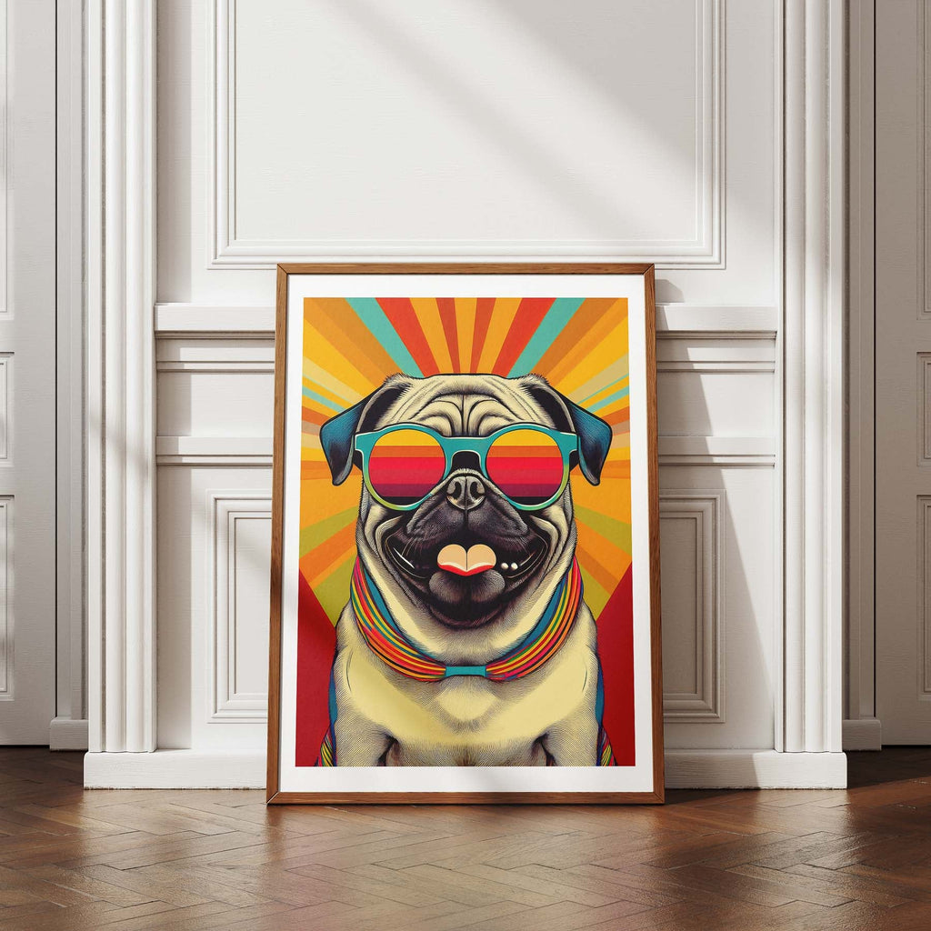 Pug In Colourful Sunnies 1 image 4