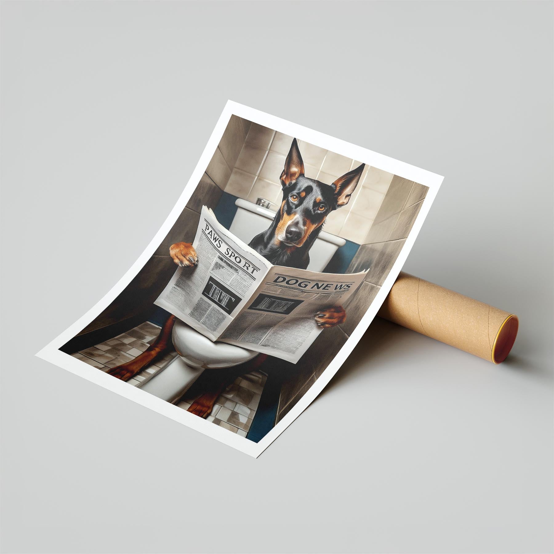 Dobermann Toilet Humour Dog Series 2 image 6