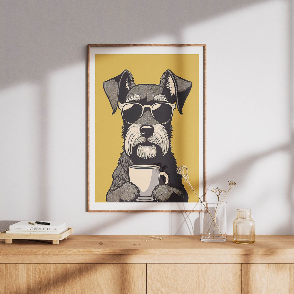 Miniature Schnauzer 1 Chillin Coffee Dog image 8