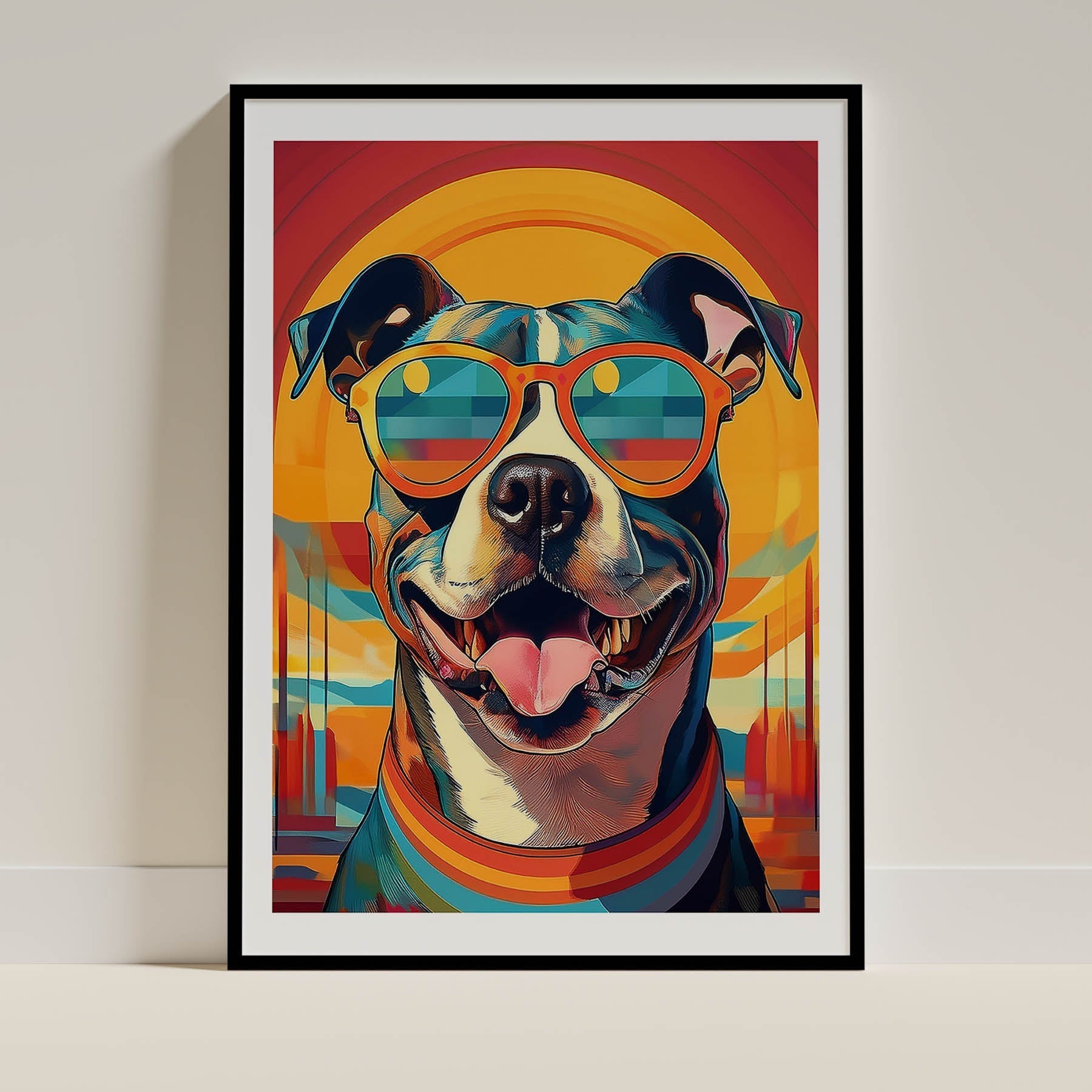 Staffordshire Bull Terrier Dog Art Print Unframed Vol 2 | 9 Unique Designs | Wall Art Gift for Dog Lovers | Dogsy & Co