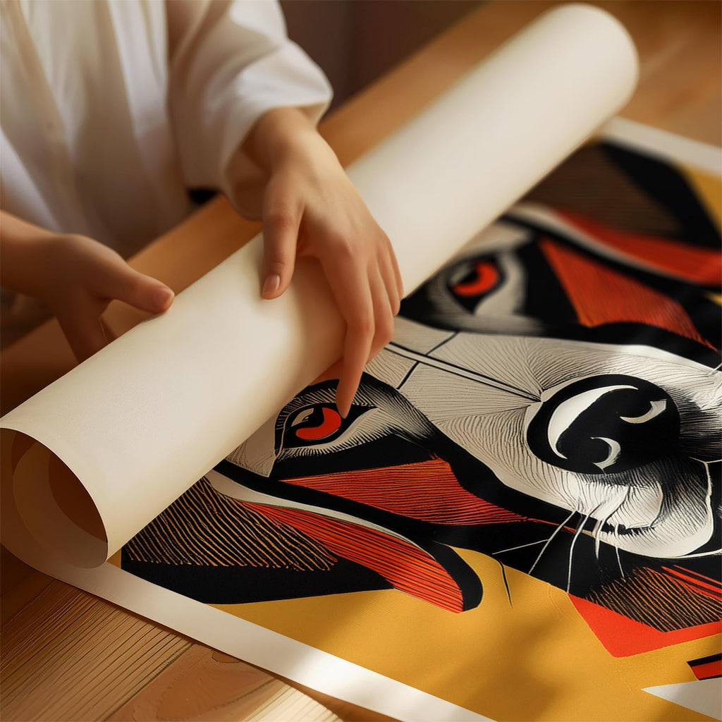 Labrador Retriever Geometric Orange Series image 1