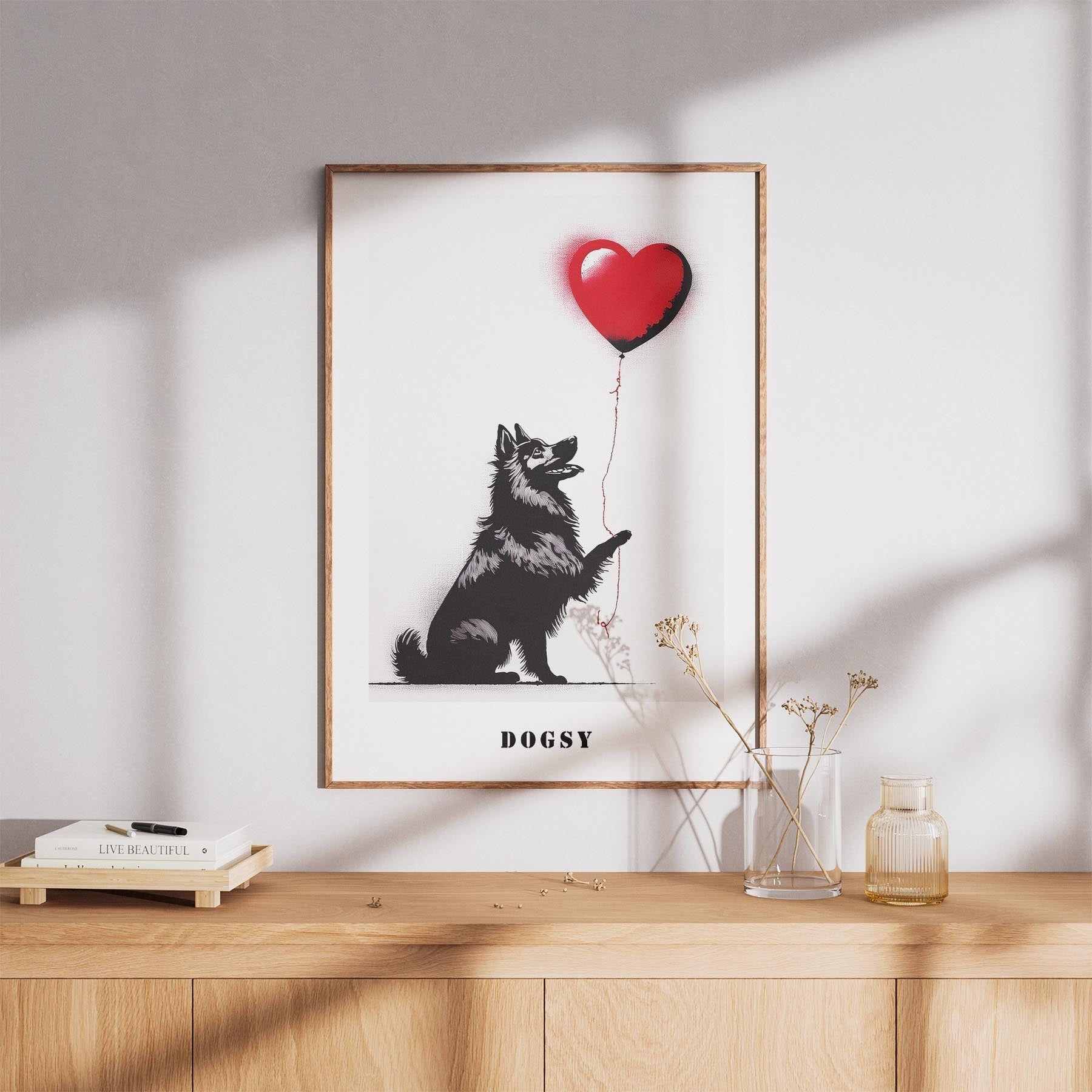 Samoyed DOGSY Series inspired by the Art of Banksy with text Dogsy image 8