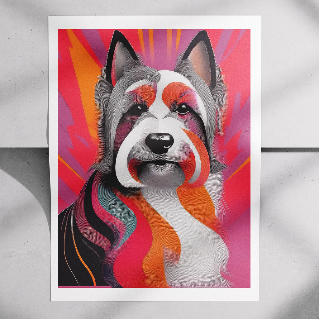 Australian Silky Terrier Modern Pop Dog Series image 7