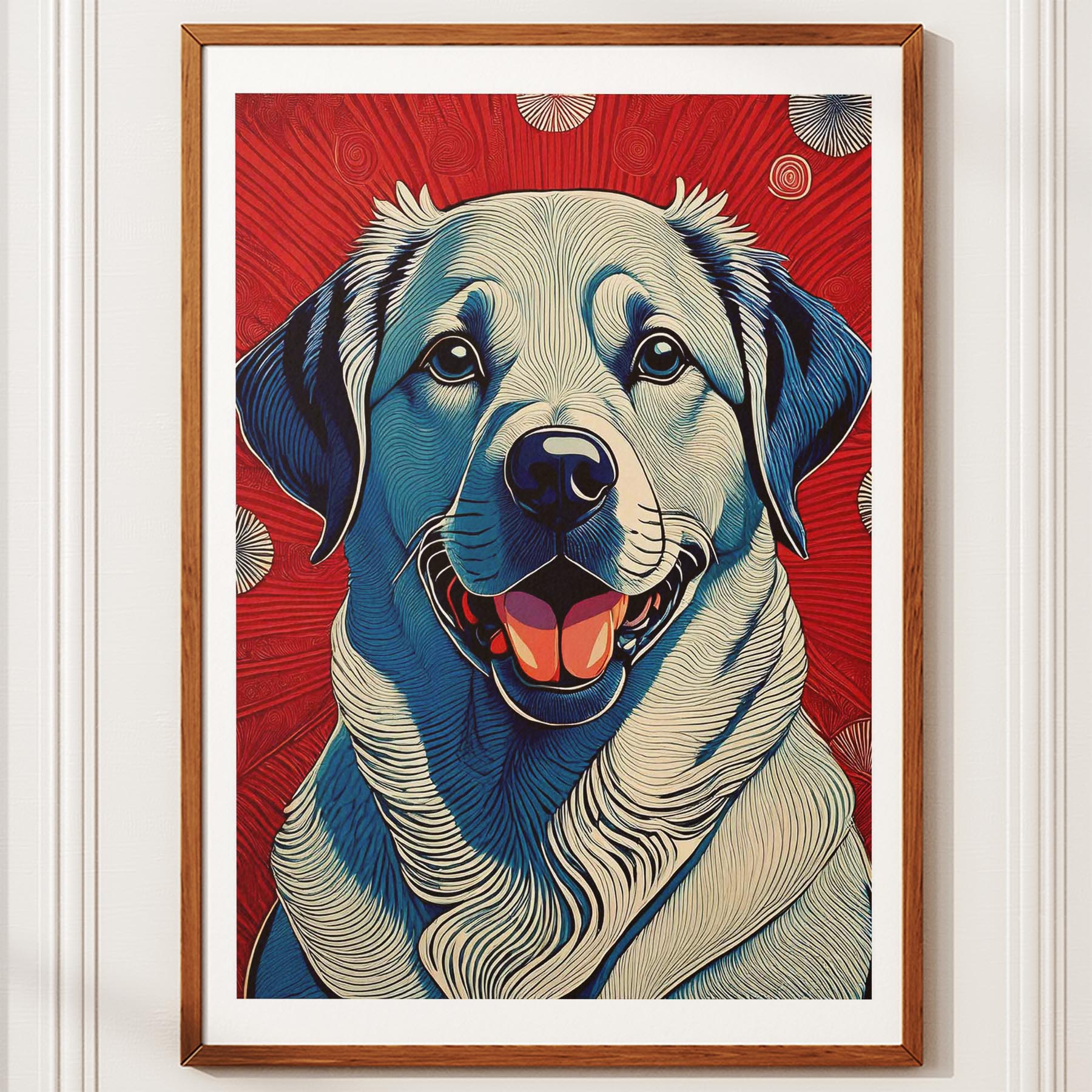 Labrador Retriever Hokusai Japanese Inspired Dog Series image 10