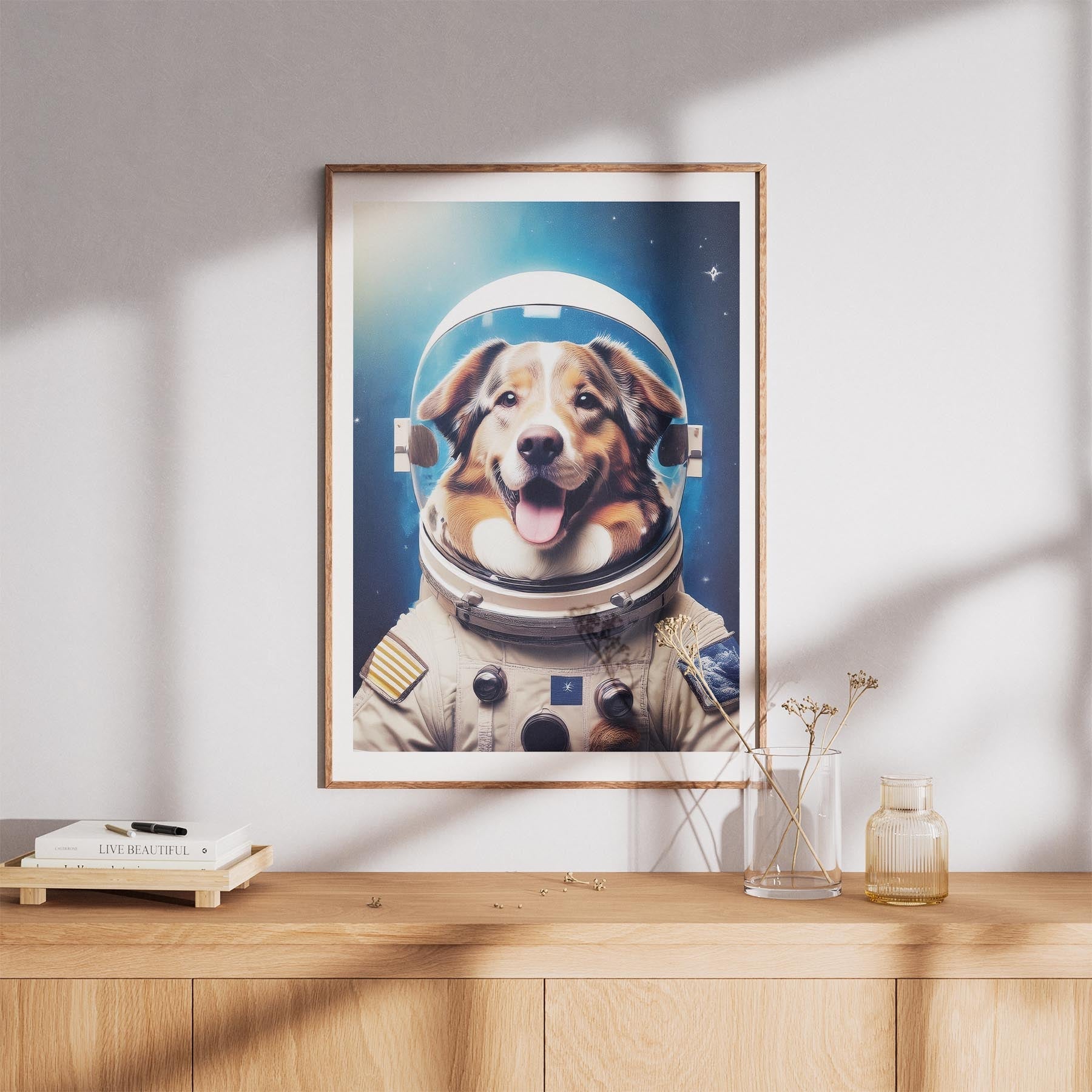 Australian Shepherd Astronaut Dog Series image 8