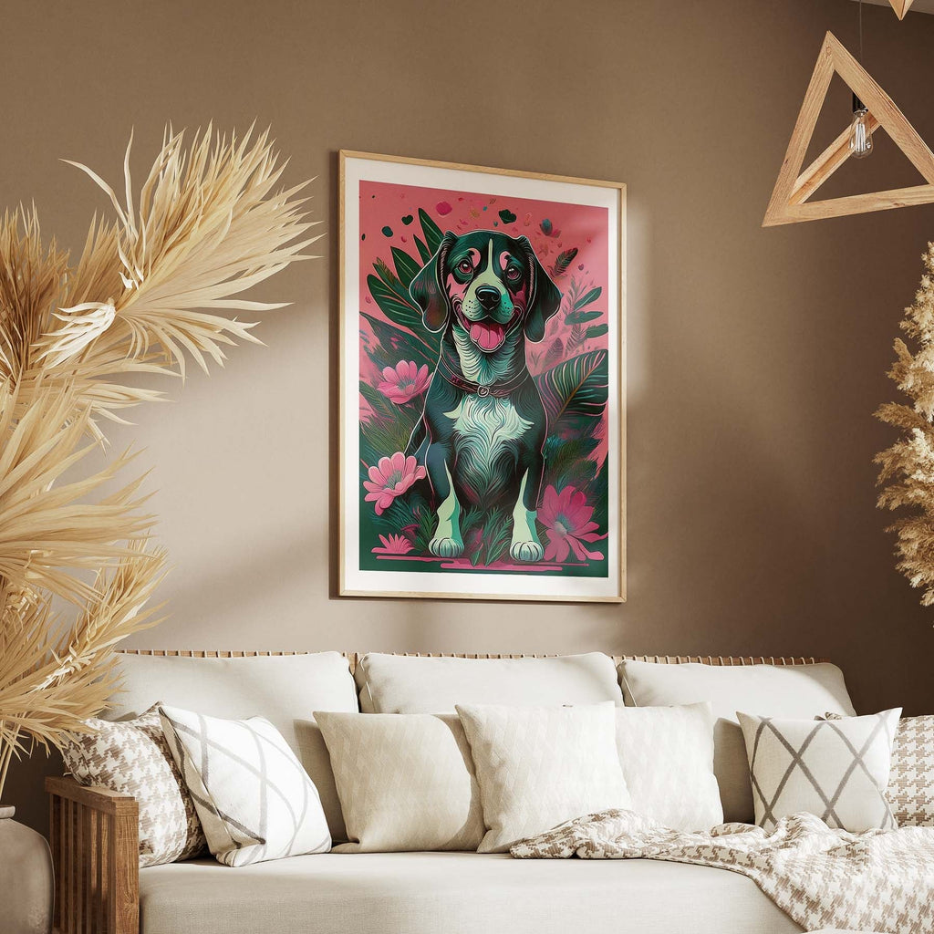 Beagle Flowery Dog image 5