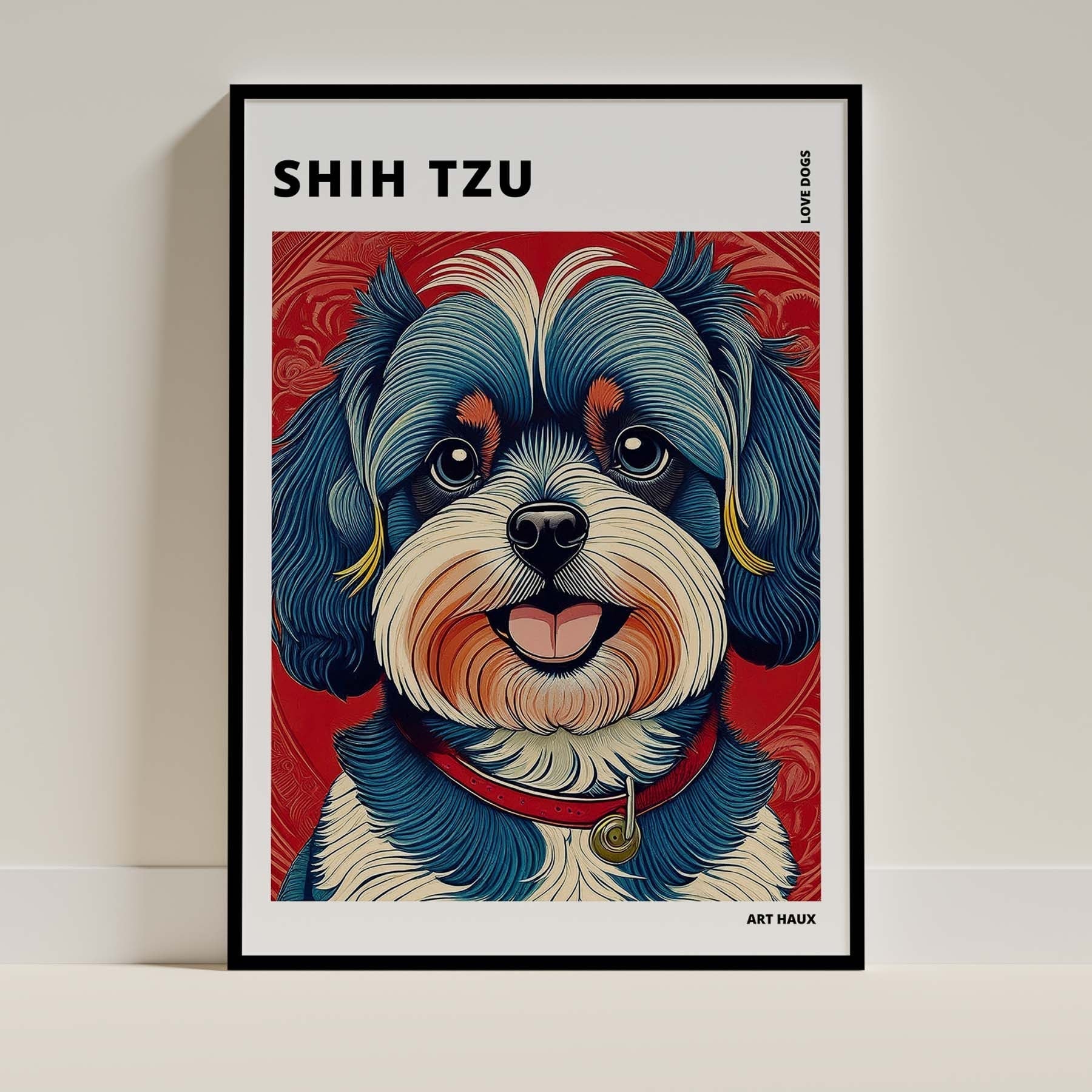Shih Tzu Dog Art Print Unframed Vol 1 | 11 Unique Designs | Wall Art Gift for Dog Lovers | Dogsy & Co