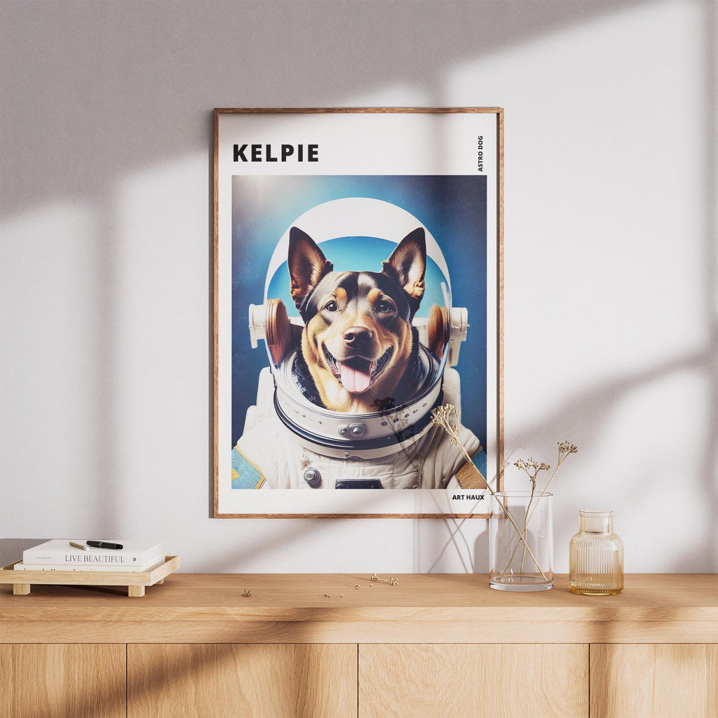 Kelpie Astronaut Dog Series with Text Astro Dog image 8