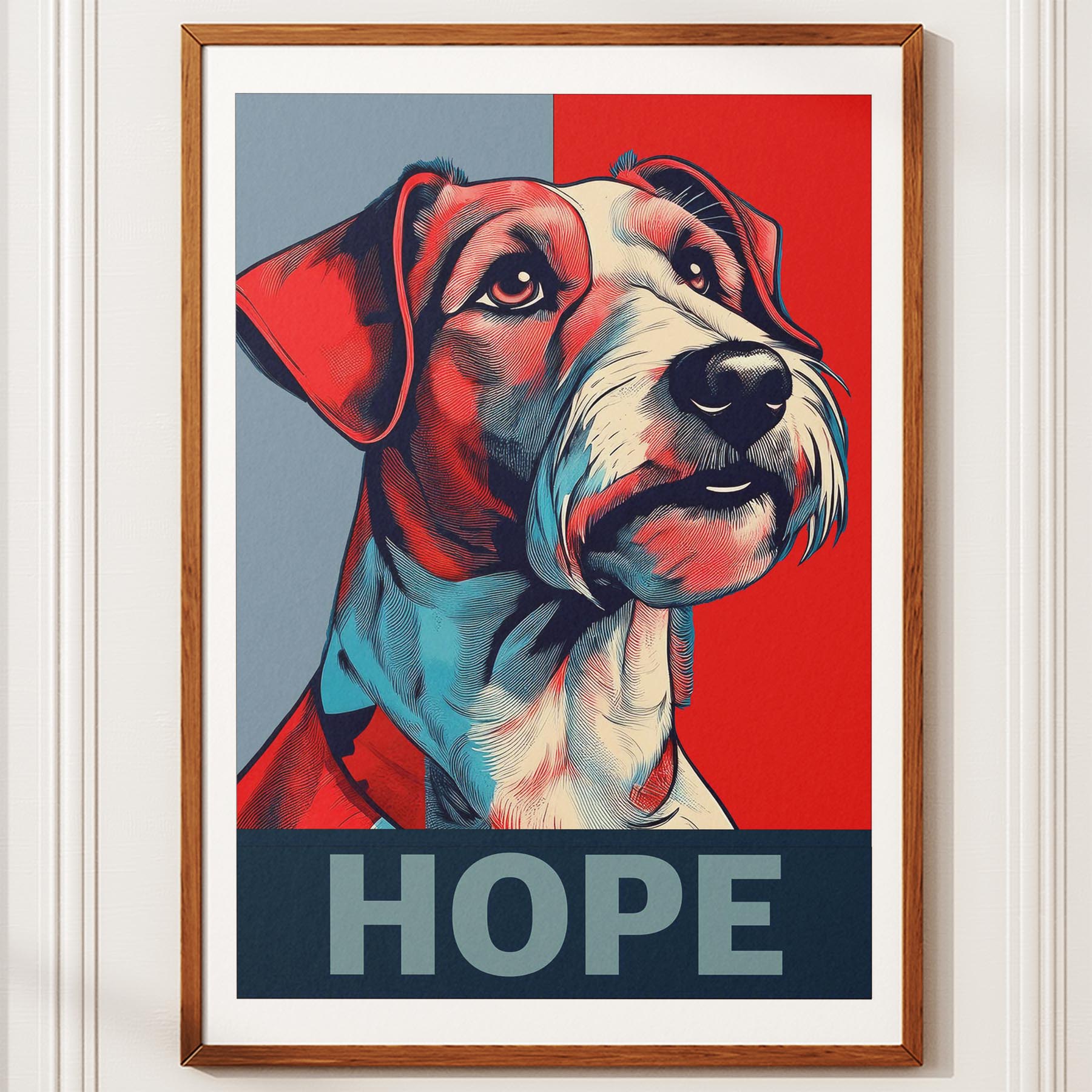 Fox Terrier HOPE Series Inspired by the Obama Poster image 10
