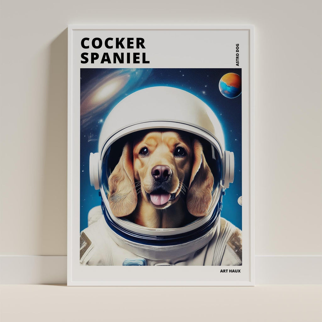 Cocker Spaniel Astronaut Dog Series with Text Astro Dog image 9