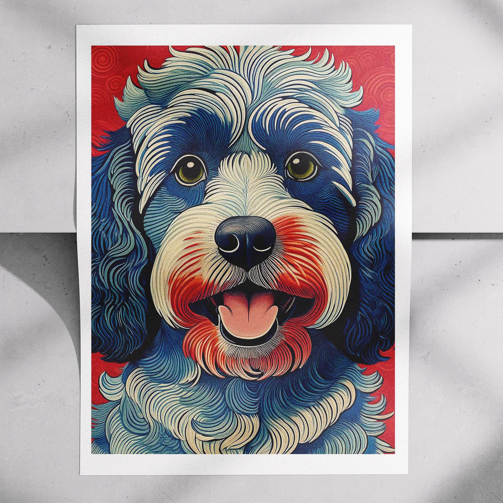 Cavoodle Hokusai Japanese Inspired Dog Series 4 image 7