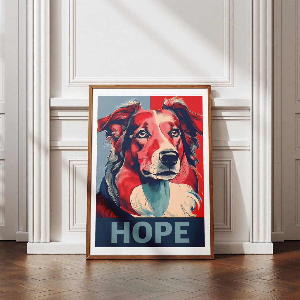 Rough Smooth Collie HOPE Series Inspired by the Obama Poster image 4