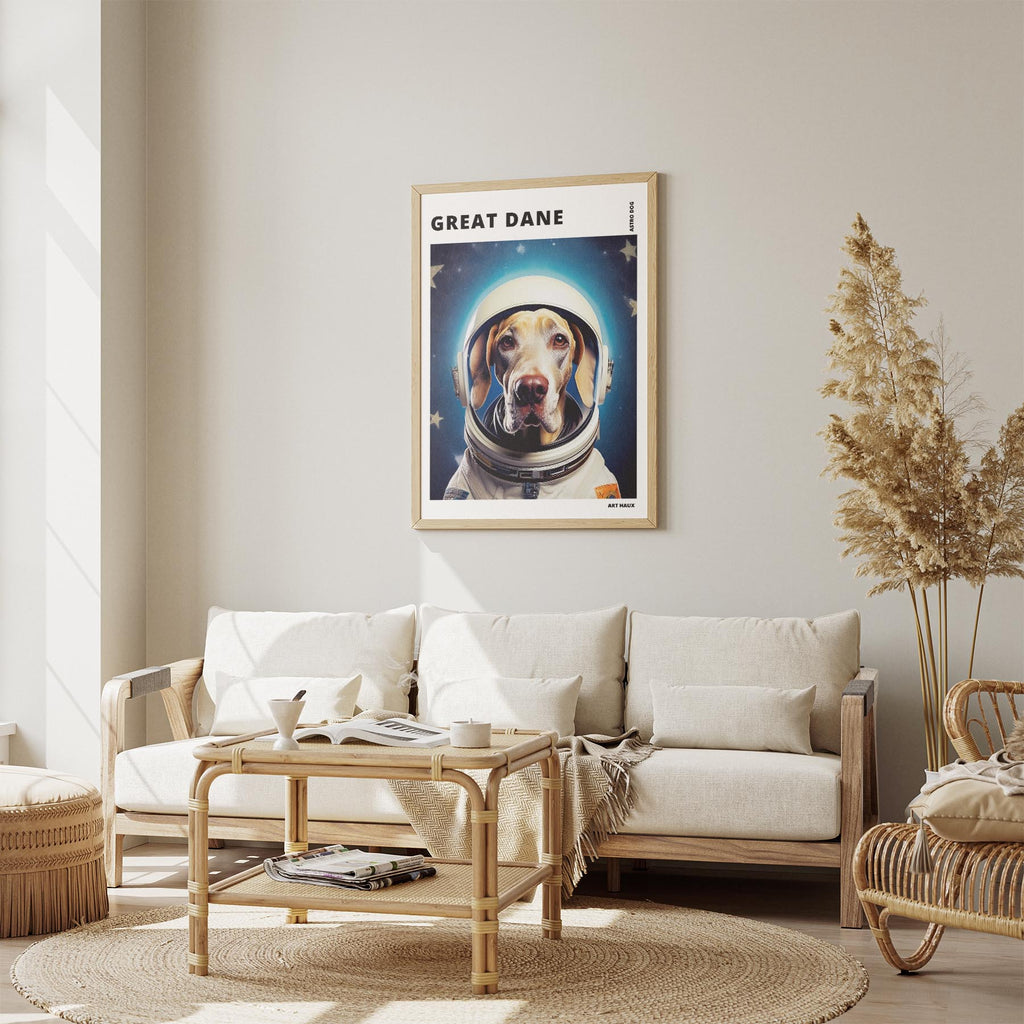 Great Dane Astronaut Dog Series with Text Astro Dog image 2