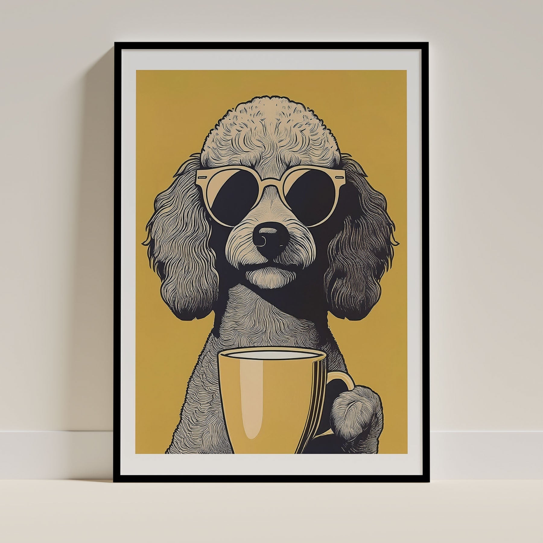 Poodle Dog Art Print Unframed Vol 2 | 10 Unique Designs | Wall Art Gift for Dog Lovers - Image 8 | Dogsy & Co