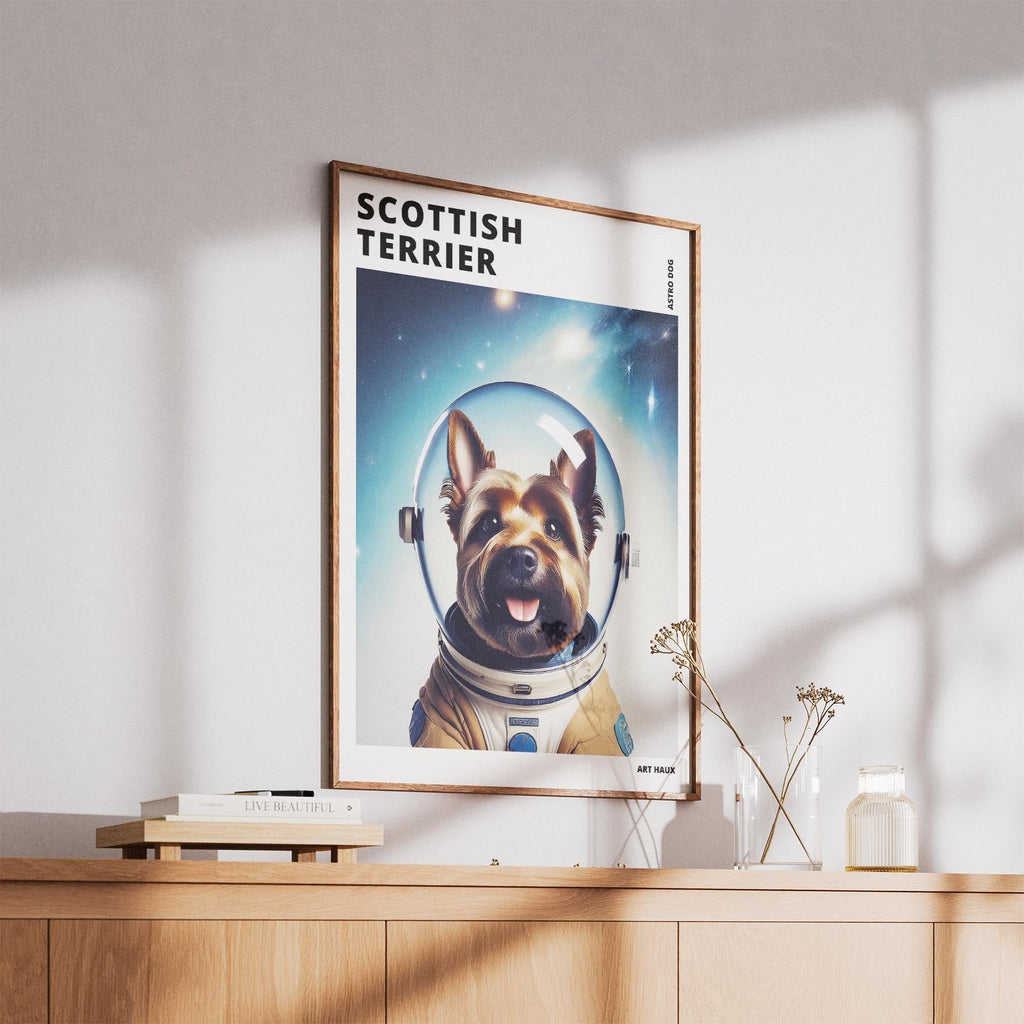 Scottish Terrier Astronaut Dog Series with Text Astro Dog image 5