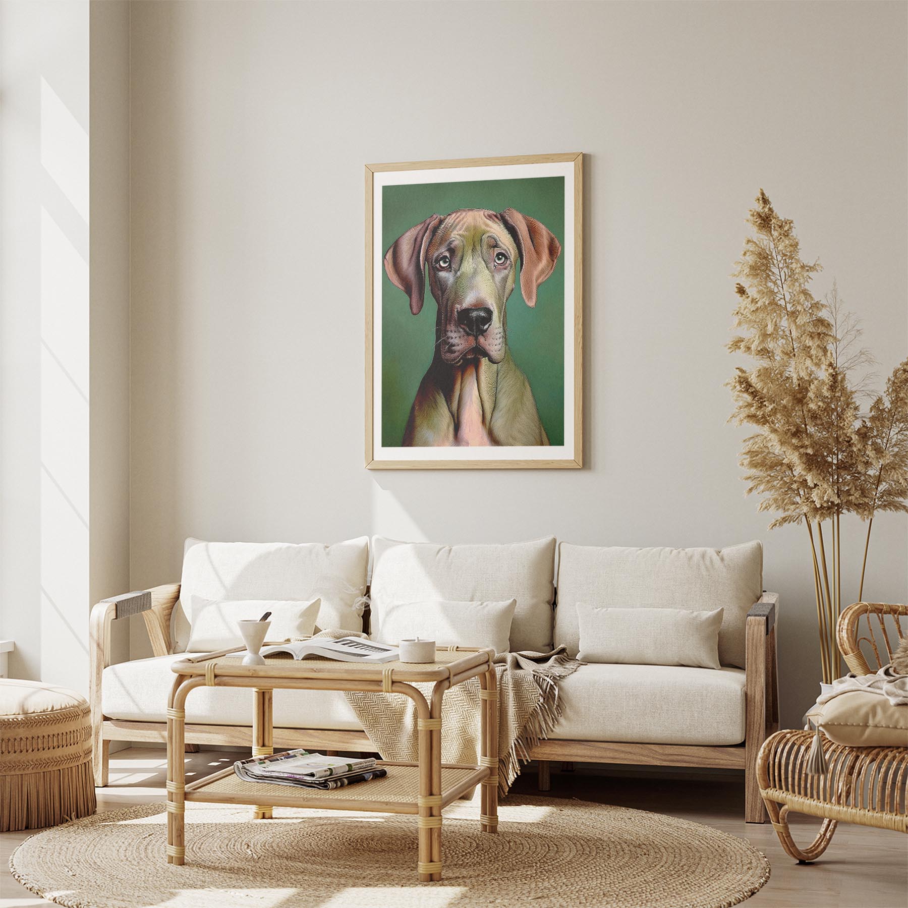 Great Dane Green Painted Series image 2