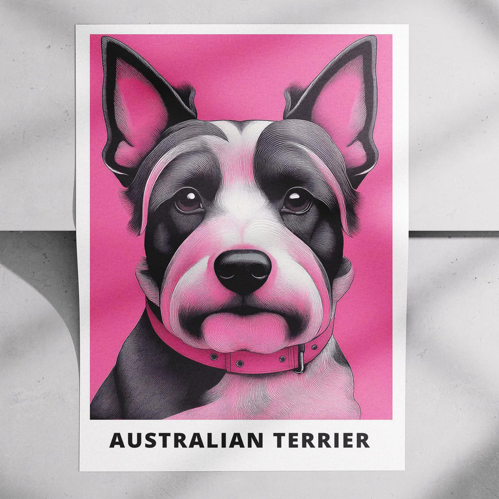 Australian Terrier Pink and Black Dog Series 2 image 7
