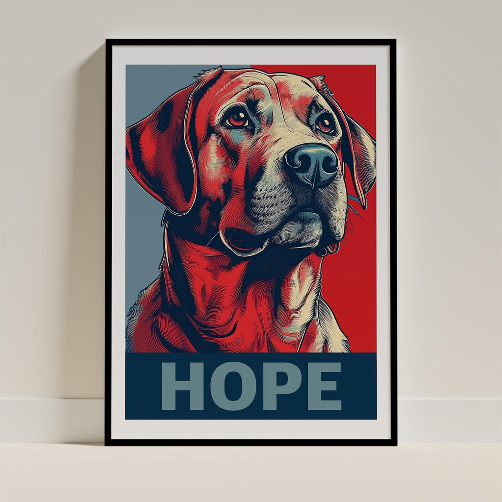 Labrador Retriever HOPE Series Inspired by the Obama Poster image 0