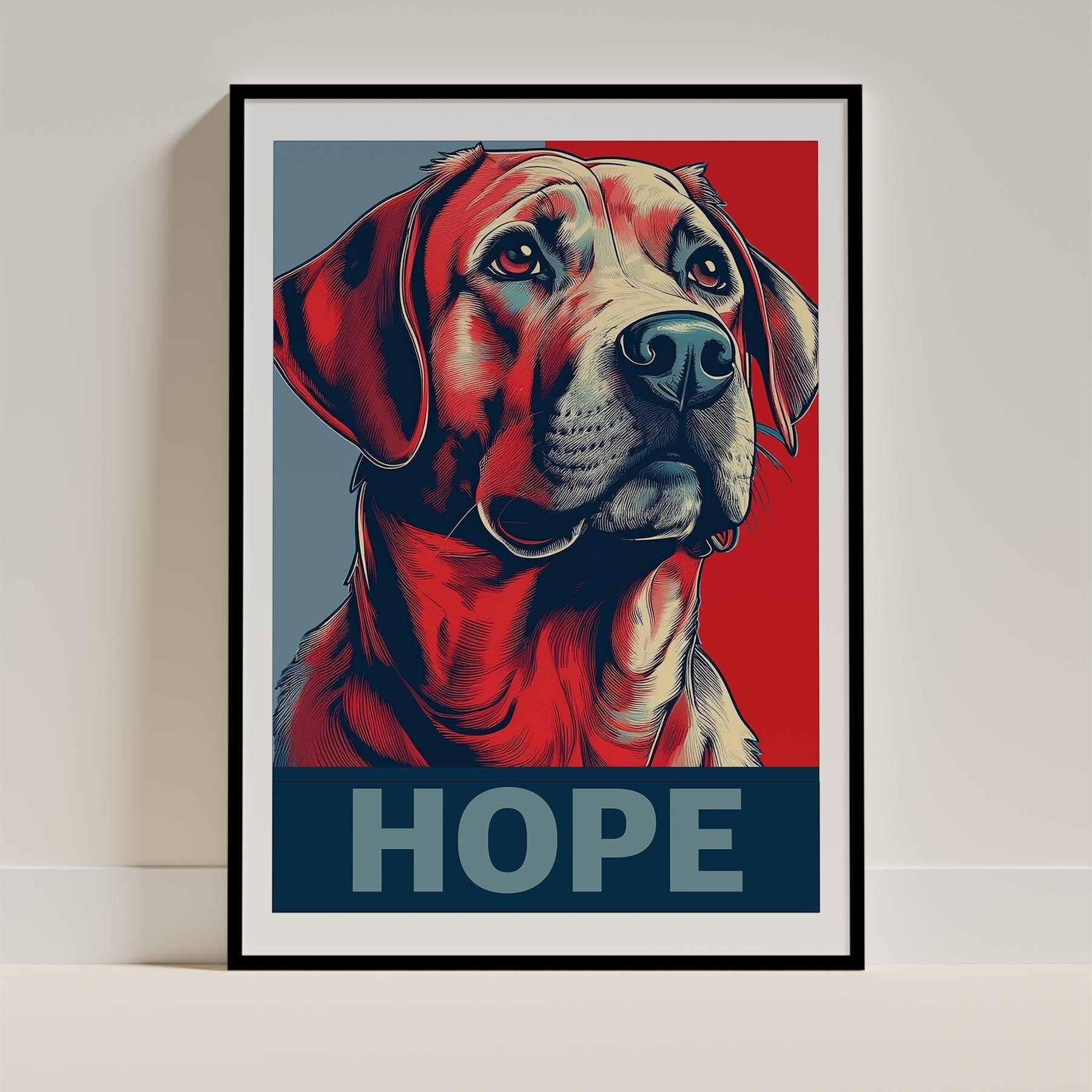 Labrador Retriever HOPE Series Inspired by the Obama Poster image 0