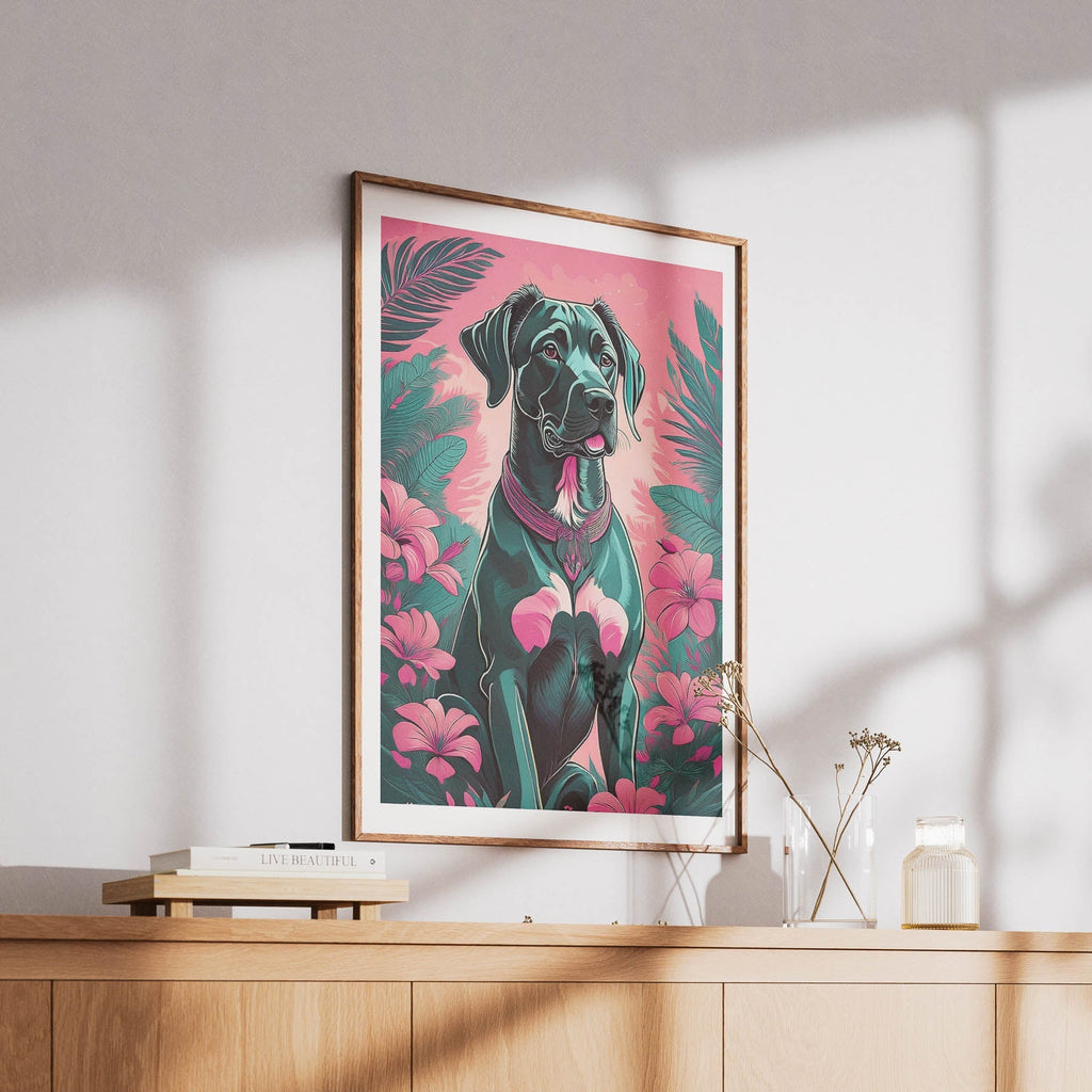 Great Dane Flowery Dog image 6