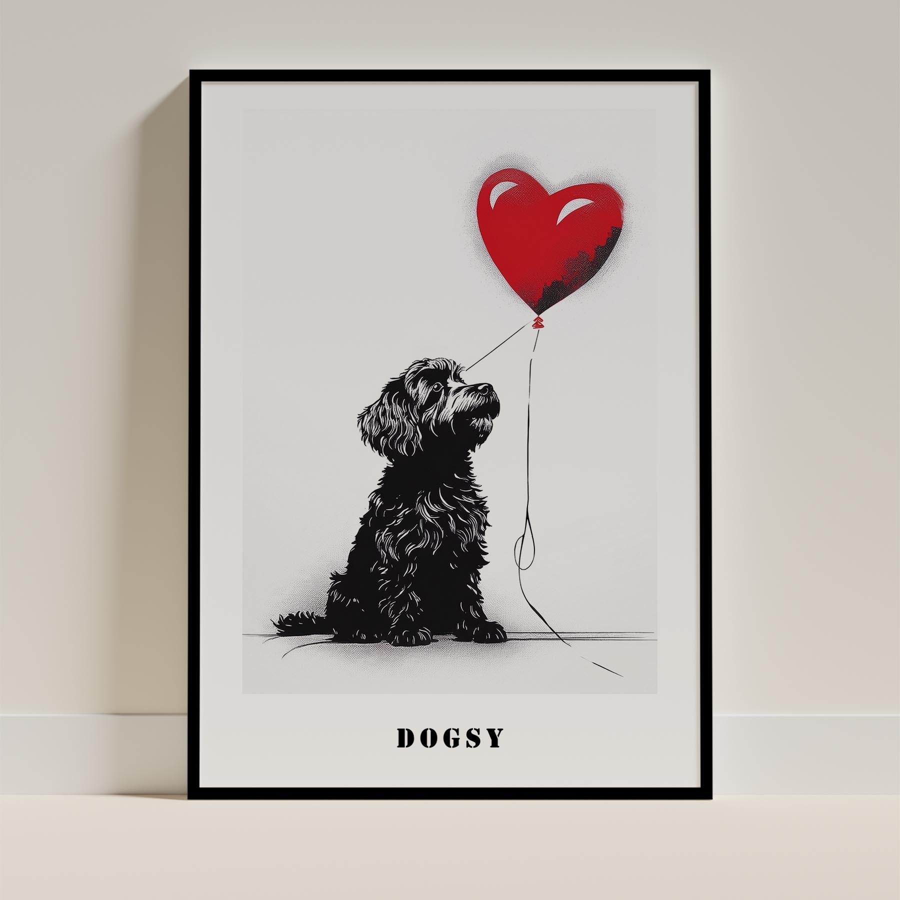 Havanese DOGSY Series inspired by the Art of Banksy with text Dogsy image 0