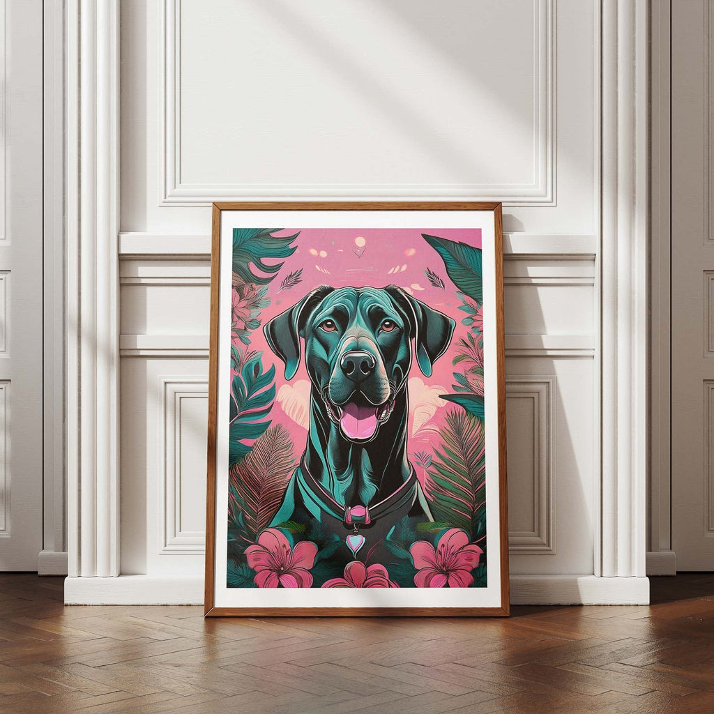 Great Dane Flowery Dog image 4