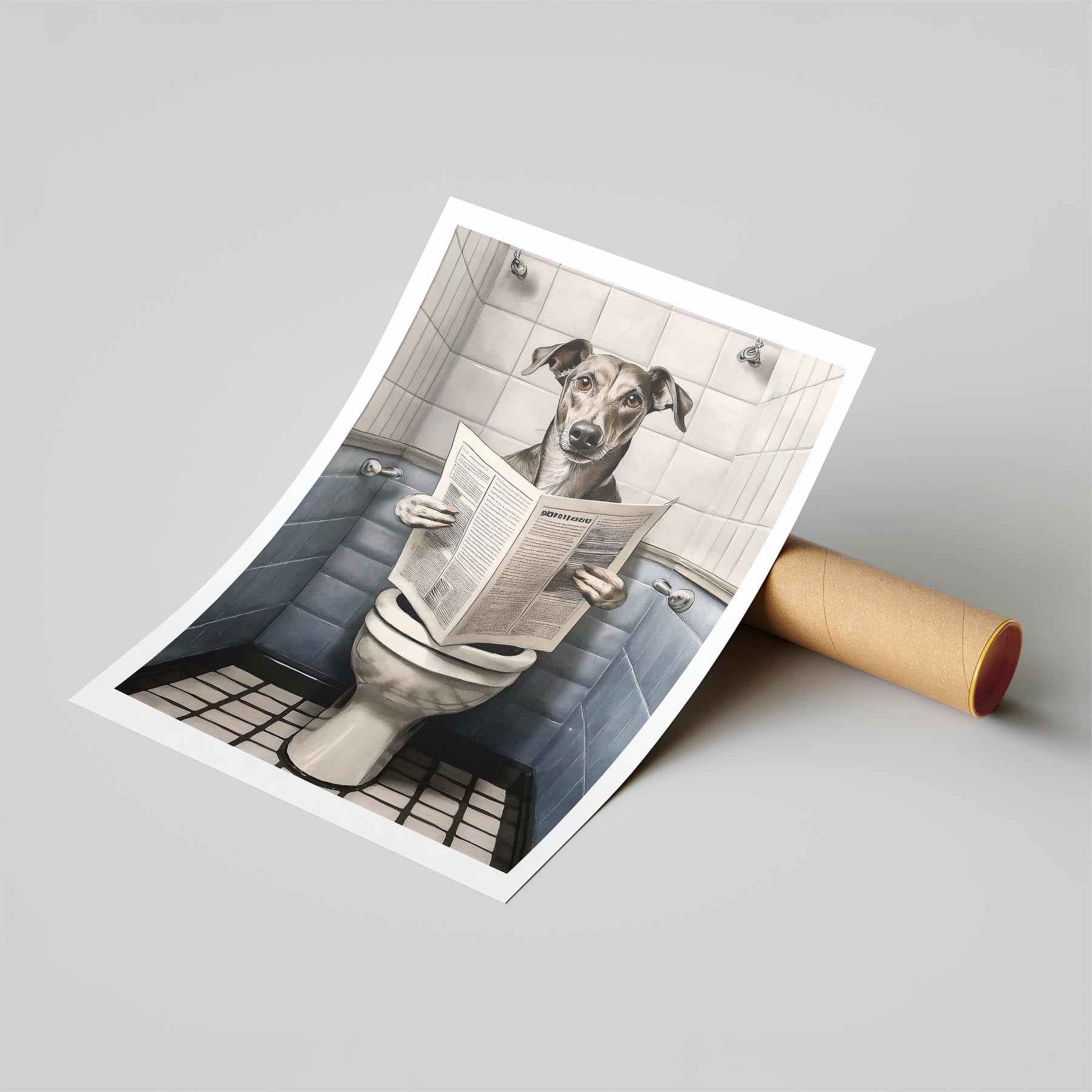 Greyhound Toilet Humour Dog Series 3 image 6