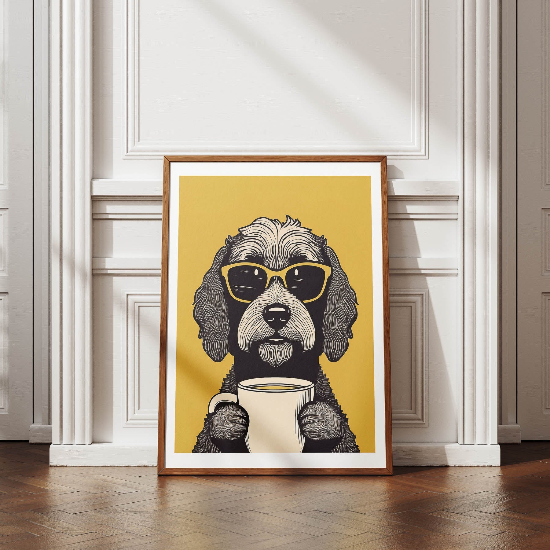 Schnoodle Chillin Coffee Dog image 4