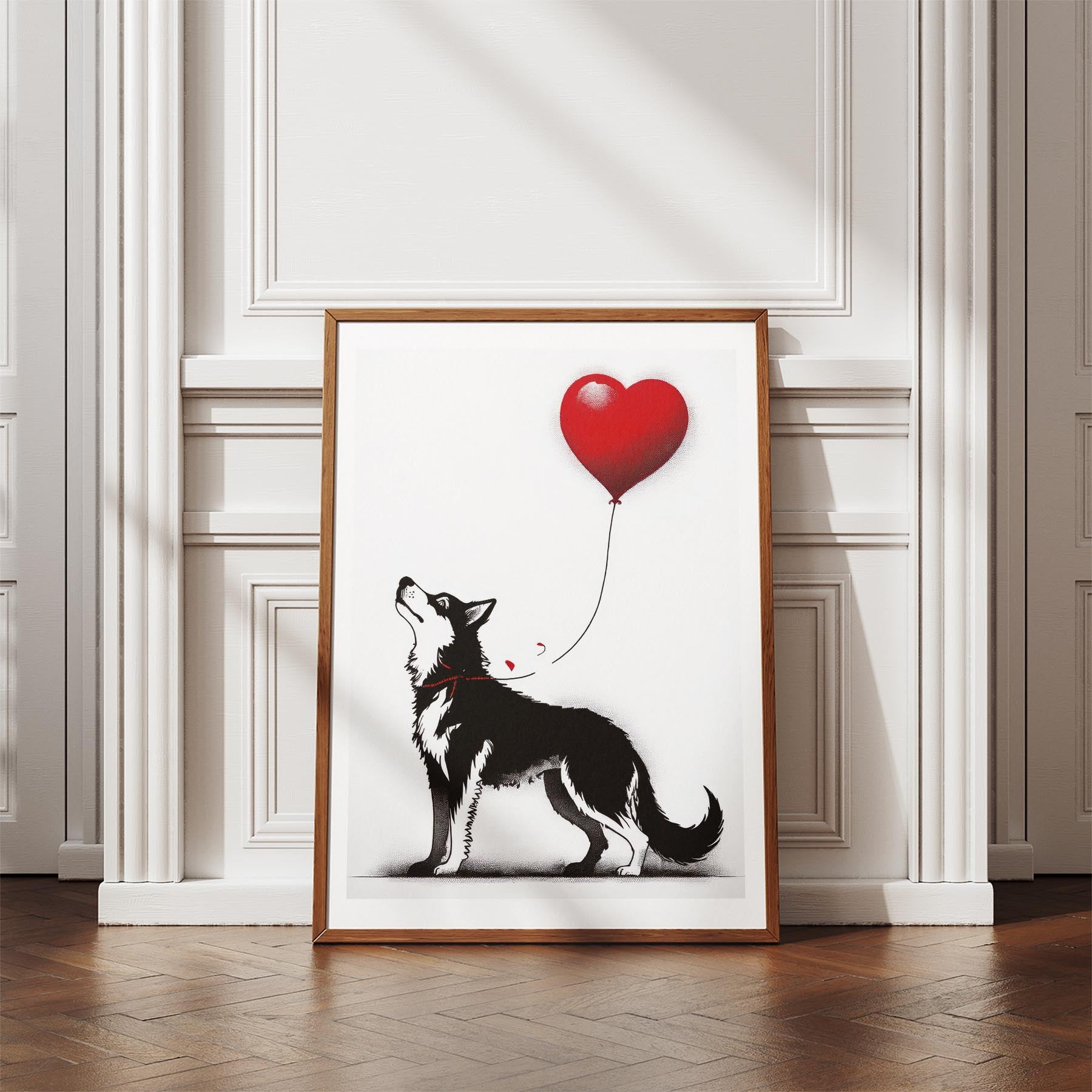 Siberian Husky DOGSY Series inspired by the Art of Banksy image 4