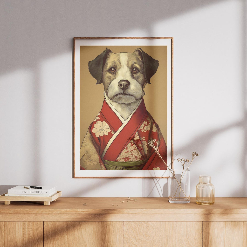 Border Terrier Japanse Kimono Dog Series image 8