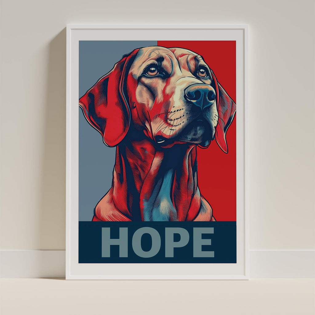 Hungarian Vizsla HOPE Series Inspired by the Obama Poster image 9