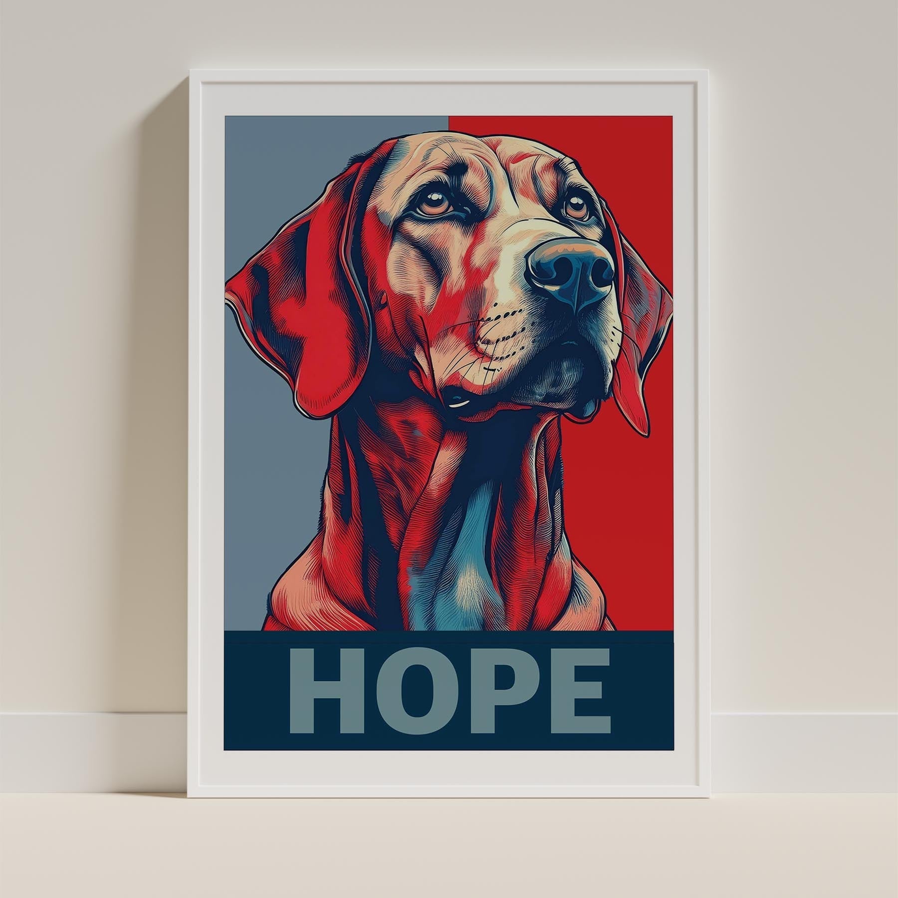 Hungarian Vizsla HOPE Series Inspired by the Obama Poster image 9