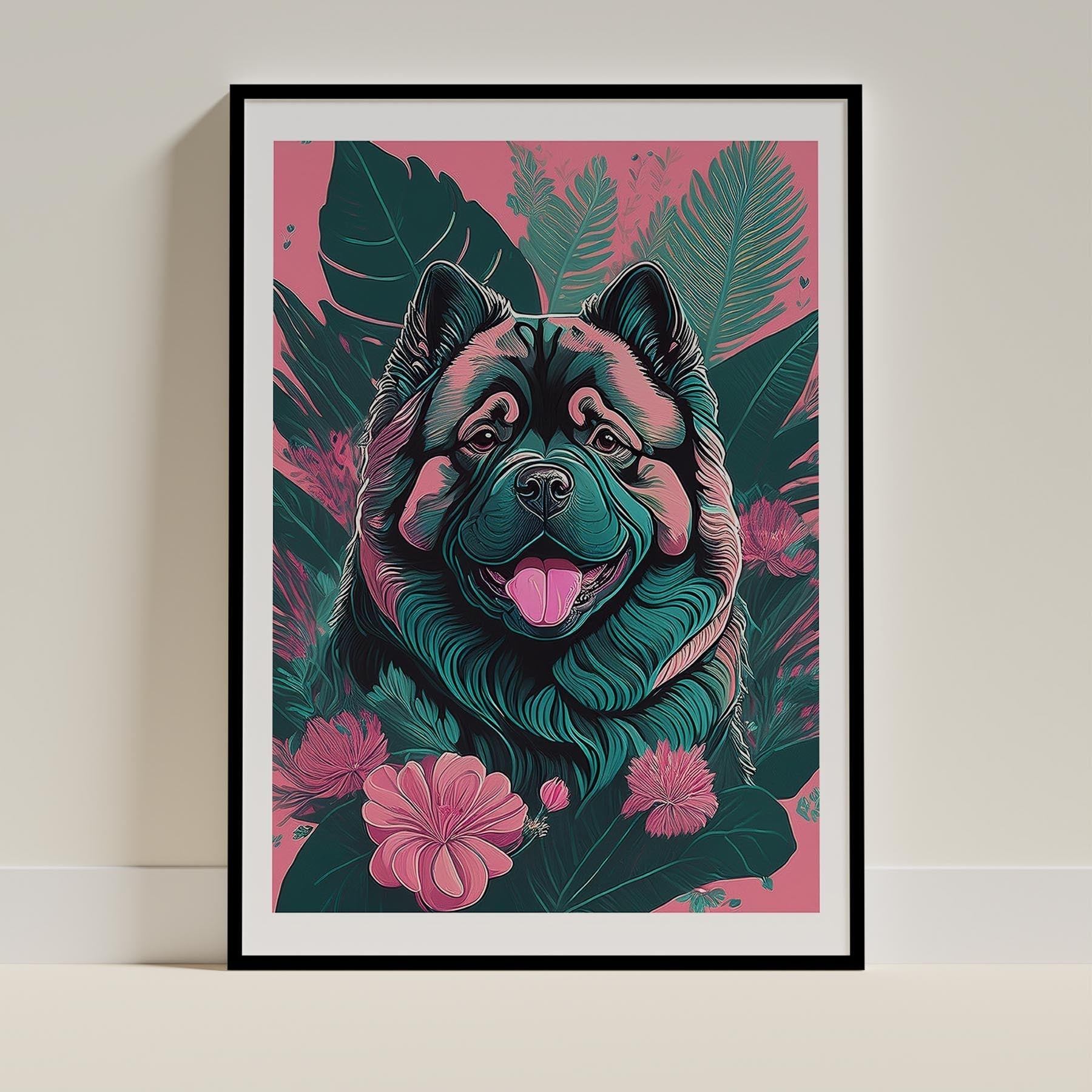 Chow Chow Flowery Dog image 0