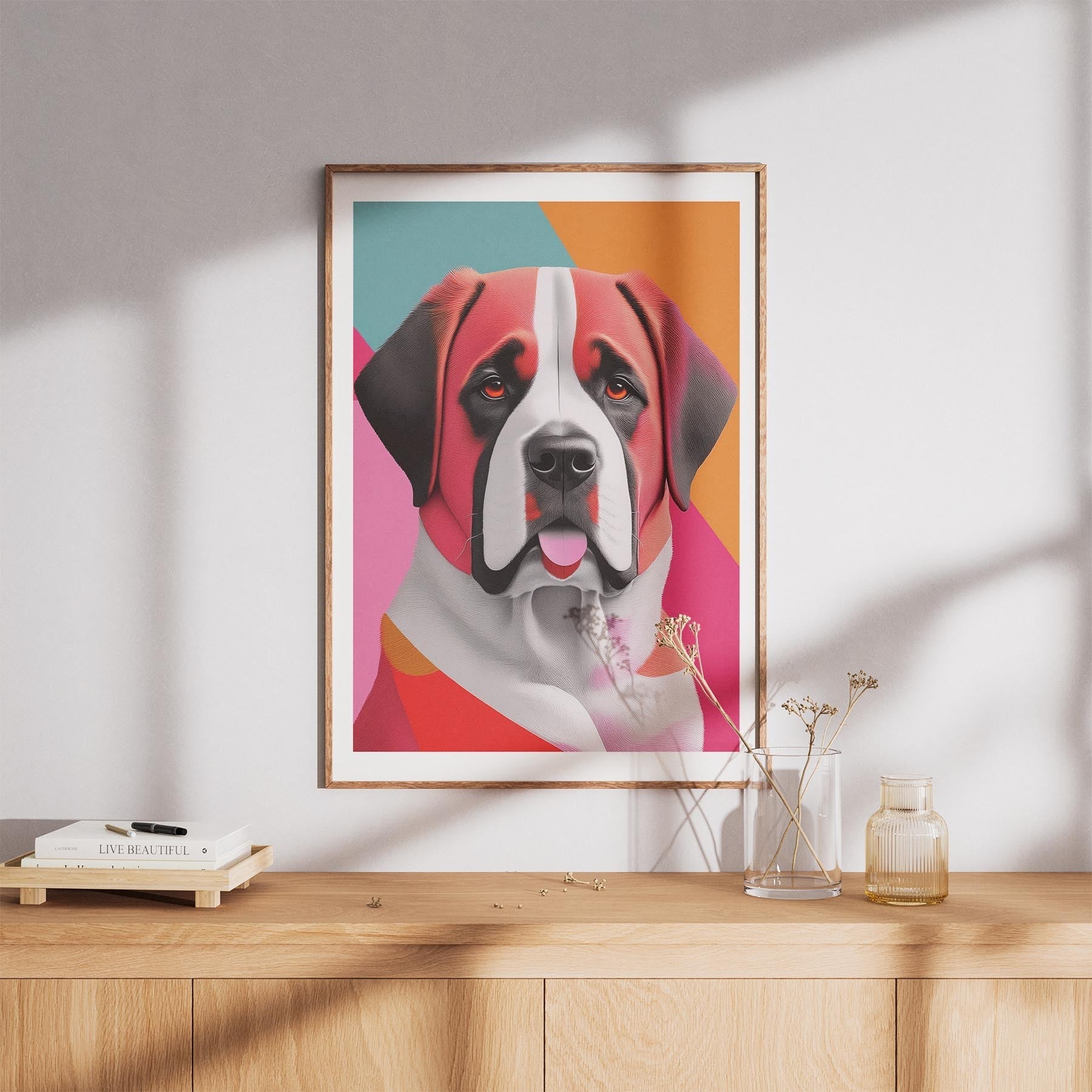 Saint Bernard Modern Pop Dog Series image 8