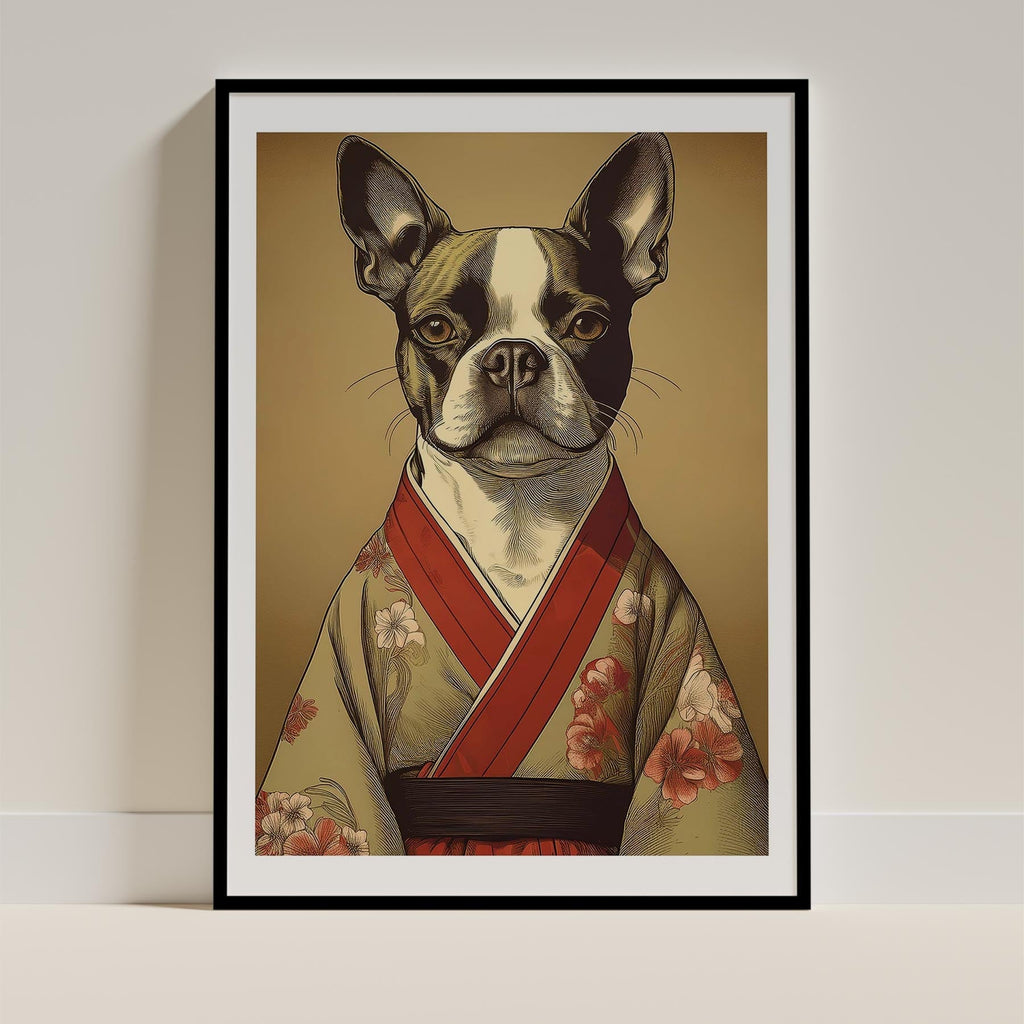 Boston Terrier Japanse Kimono Dog Series image 0