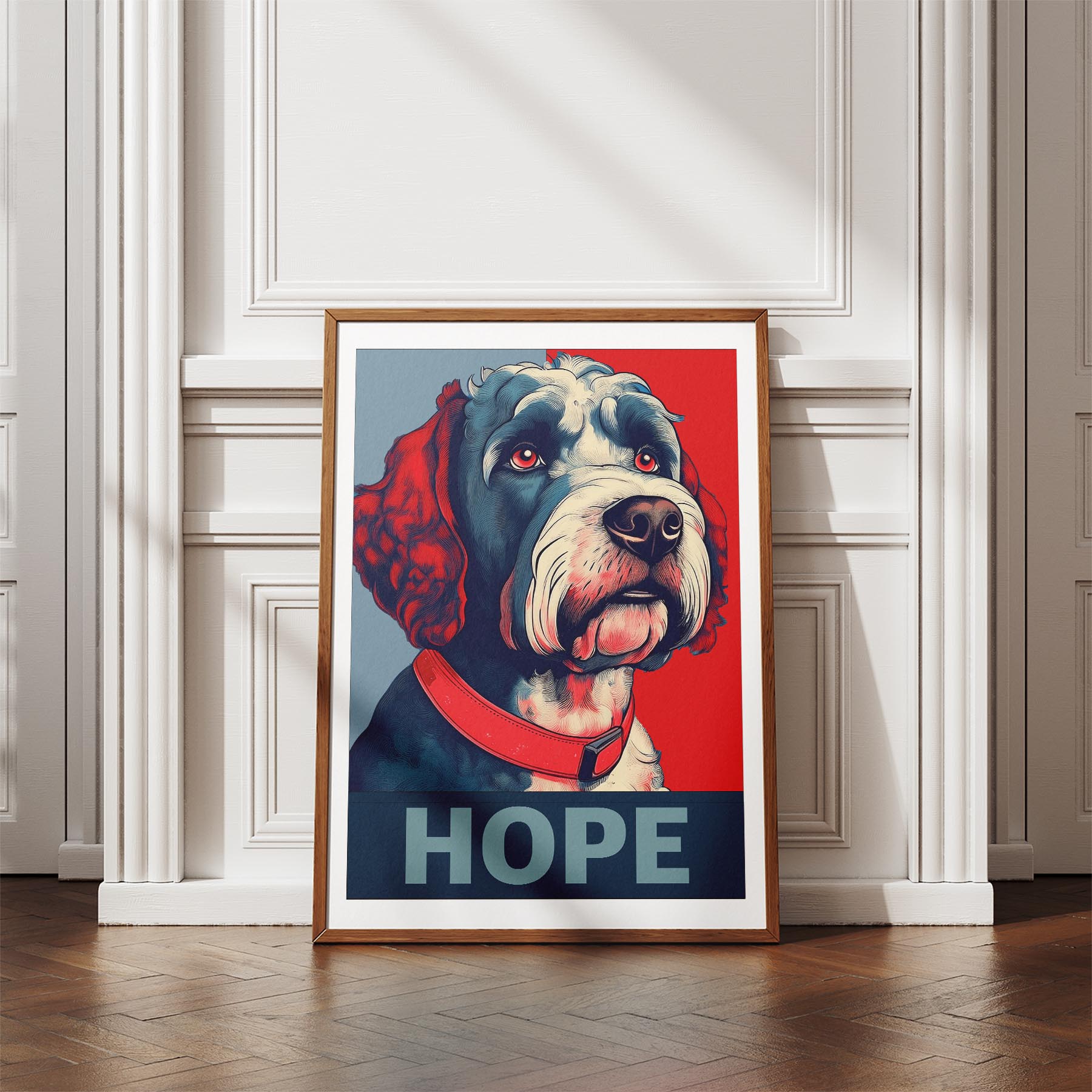 Spanish Water Dog HOPE Series Inspired by the Obama Poster image 4