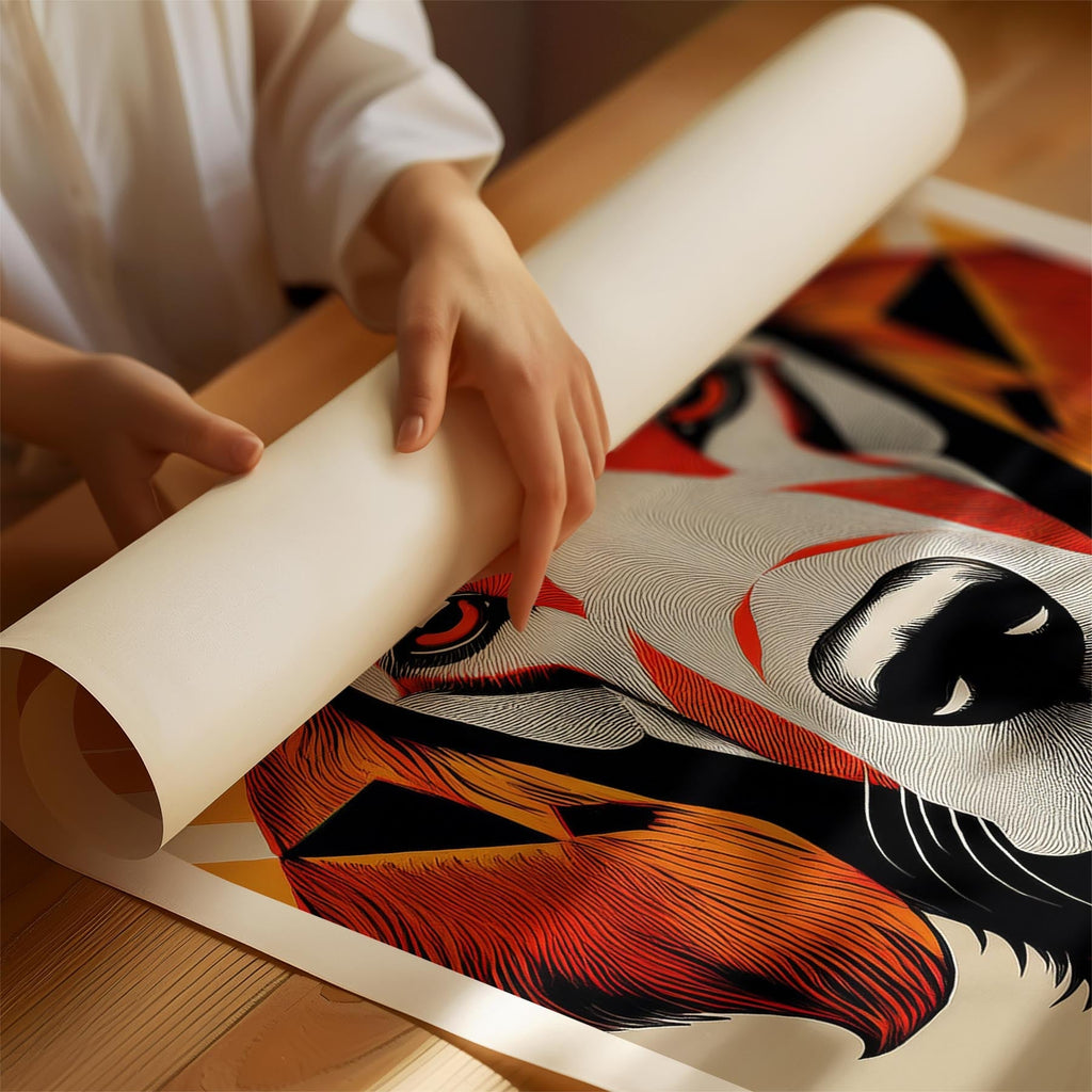 Irish Setter Geometric Orange Series image 1