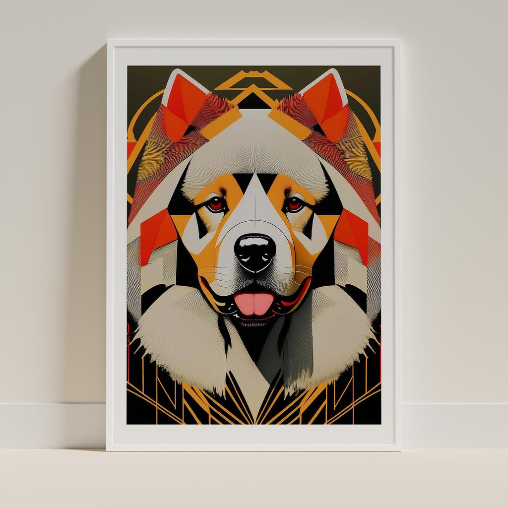 Chow Chow Geometric Orange Series image 9